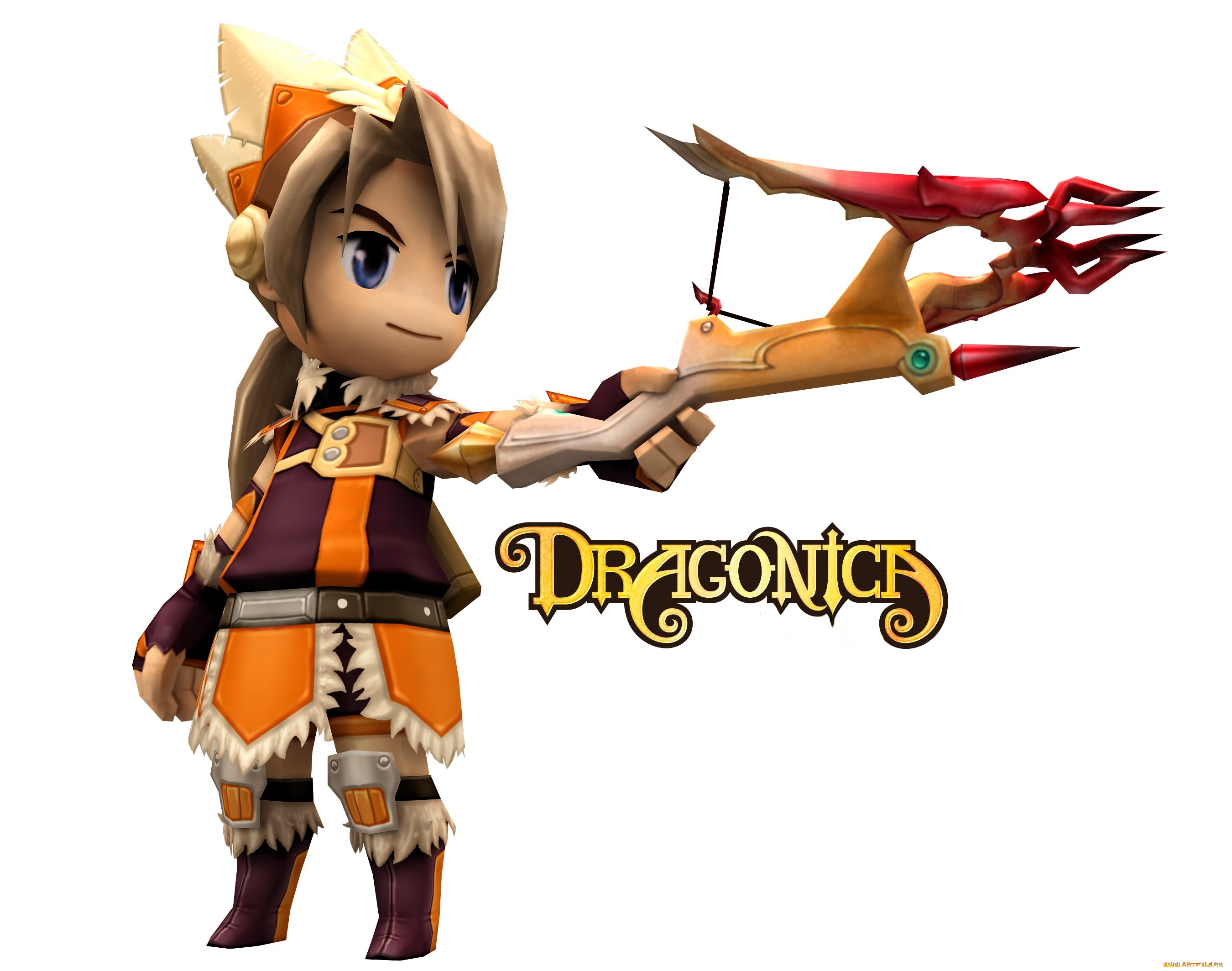 видео, игры, dragonica, персонаж, оружие, арбалет