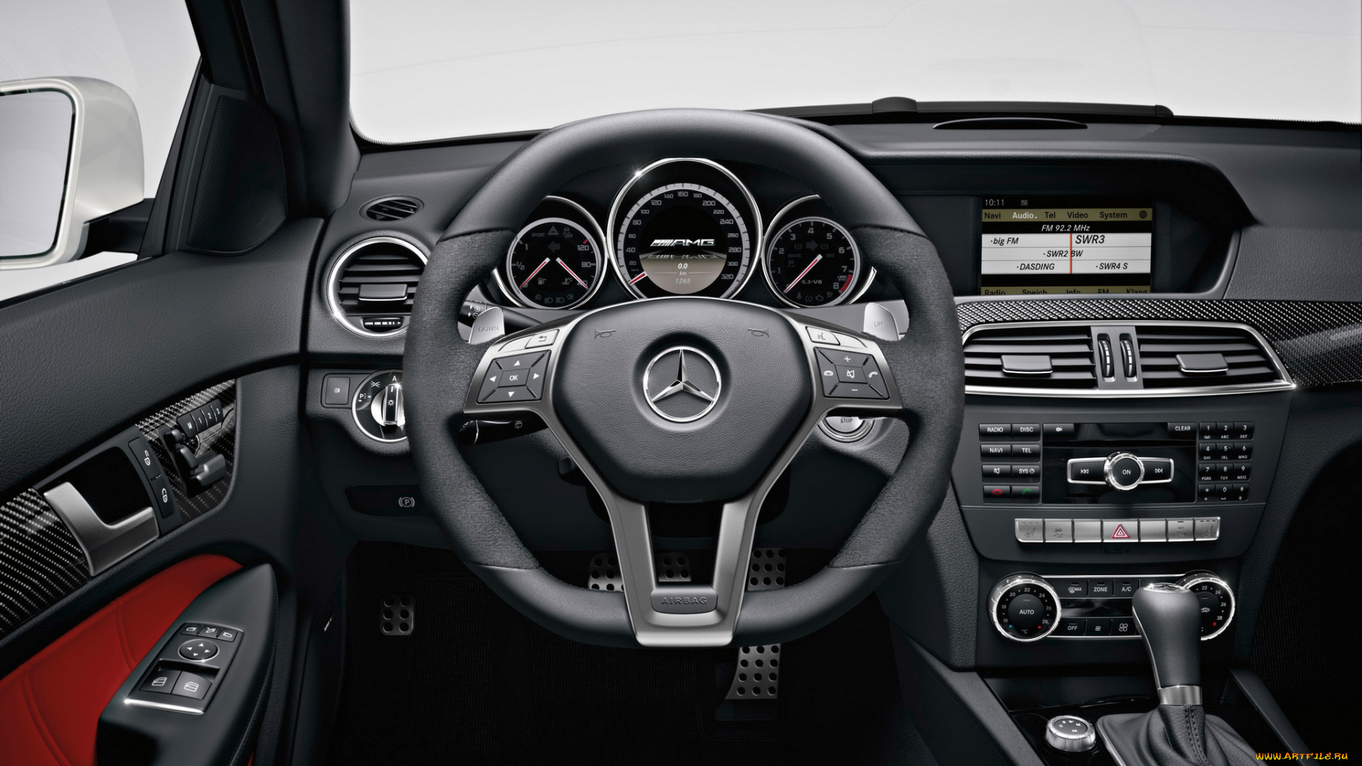 mercedes, c63, amg, coupe, 2012, автомобили, спидометры, торпедо