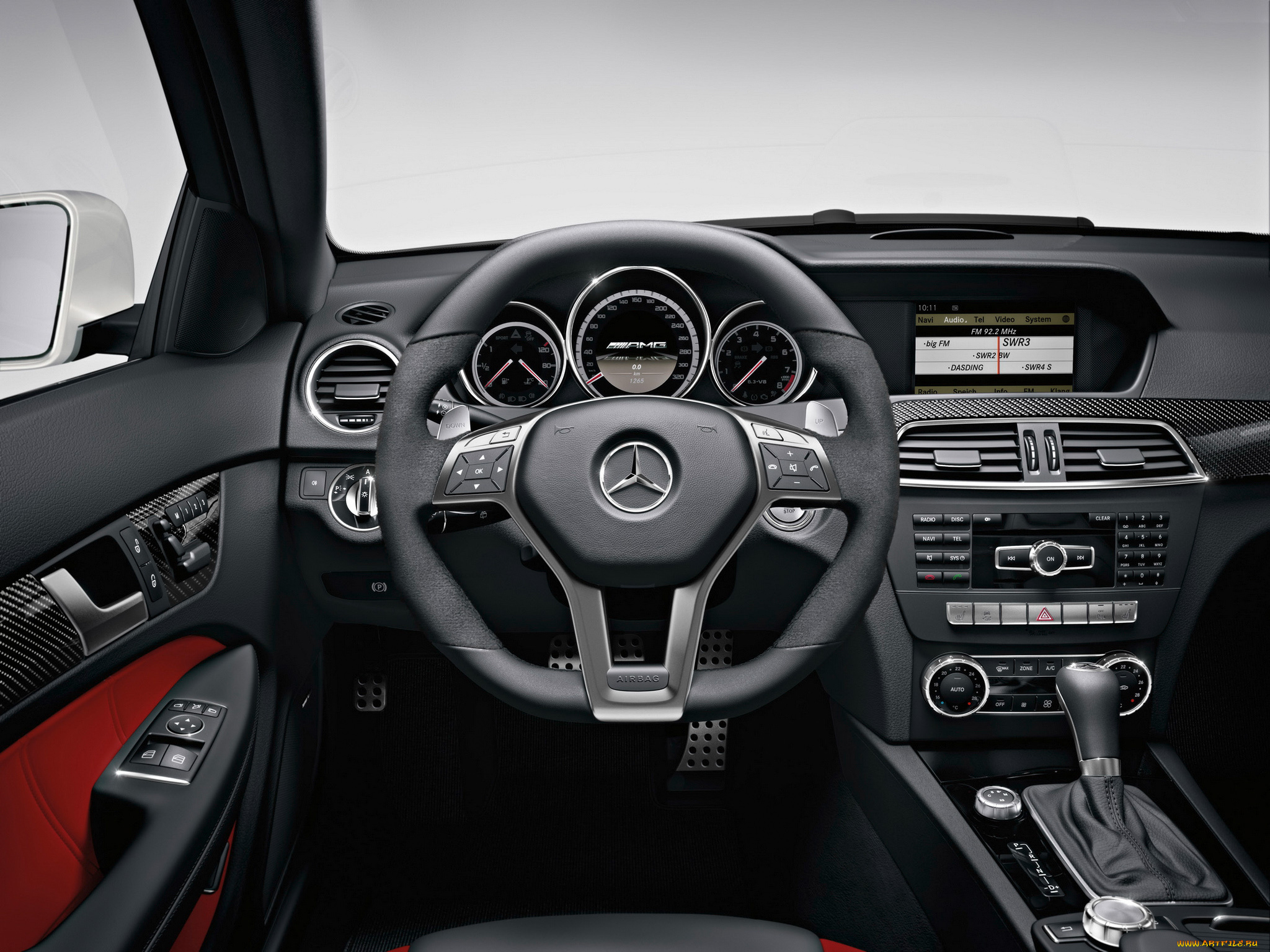 mercedes, c63, amg, coupe, 2012, автомобили, спидометры, торпедо
