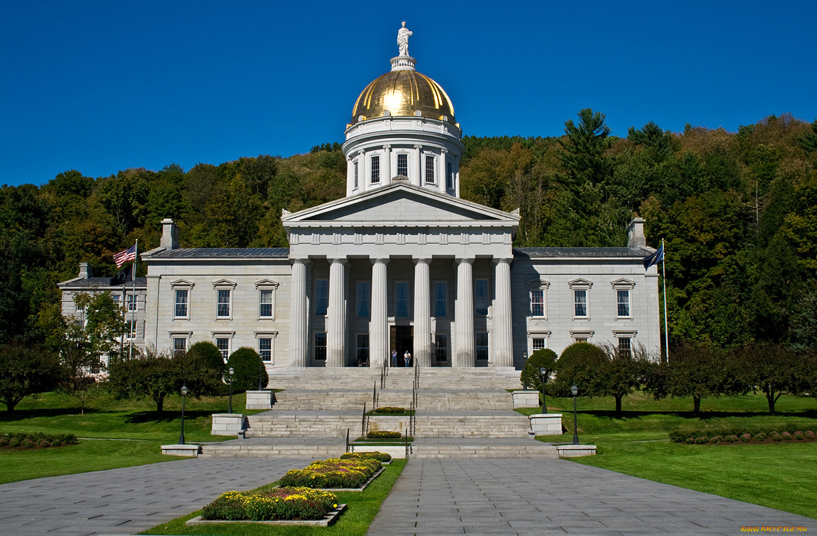 города, здания, дома, лесница, колоны