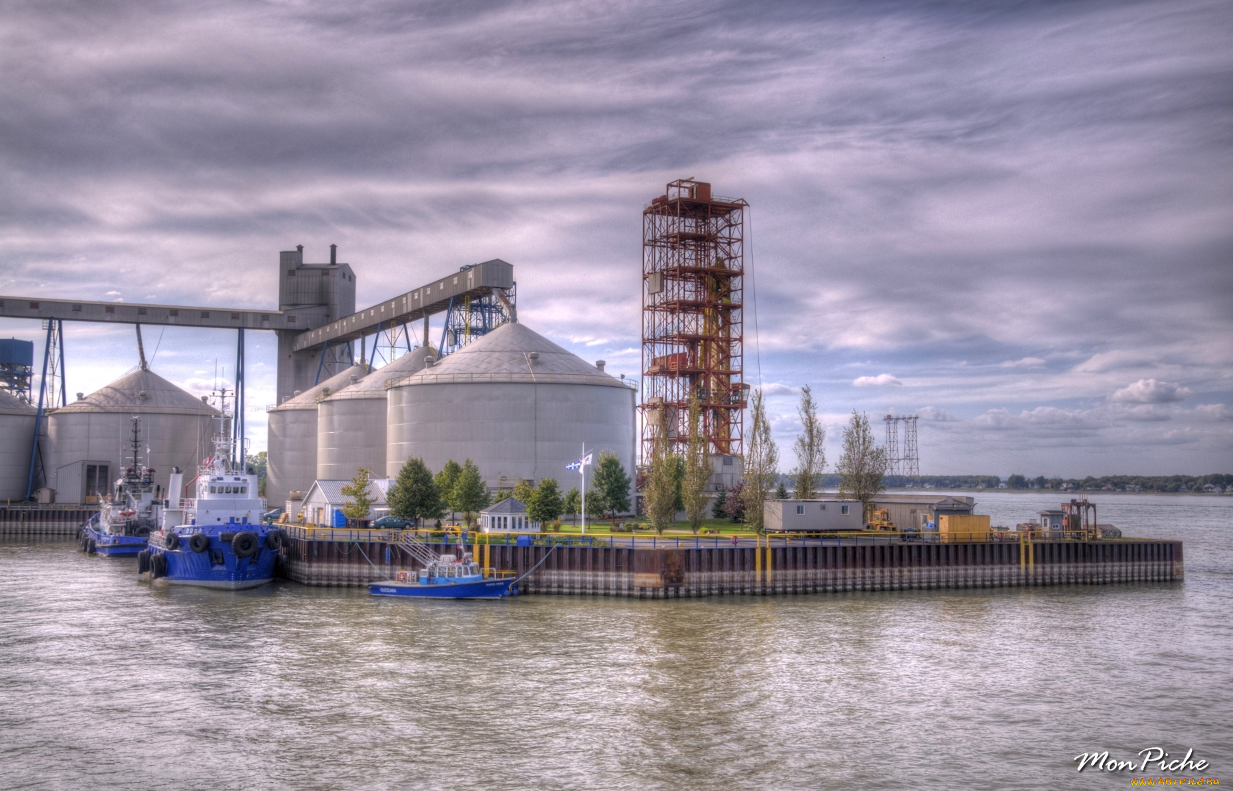 the, port, of, sorel, in, mont&, 233, r&, gie, region, корабли, порты, причалы, квебек