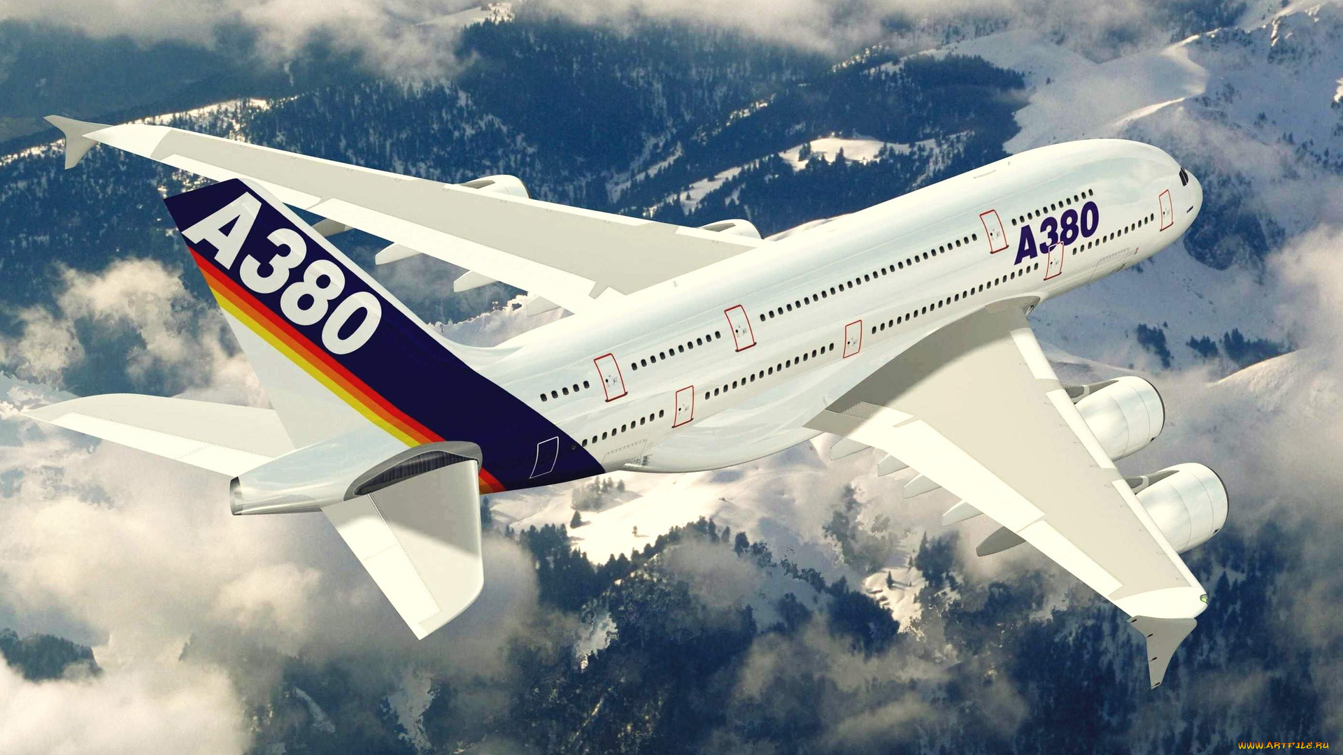 airbus, 380, авиация, пассажирские, самолёты, полет, лайнер