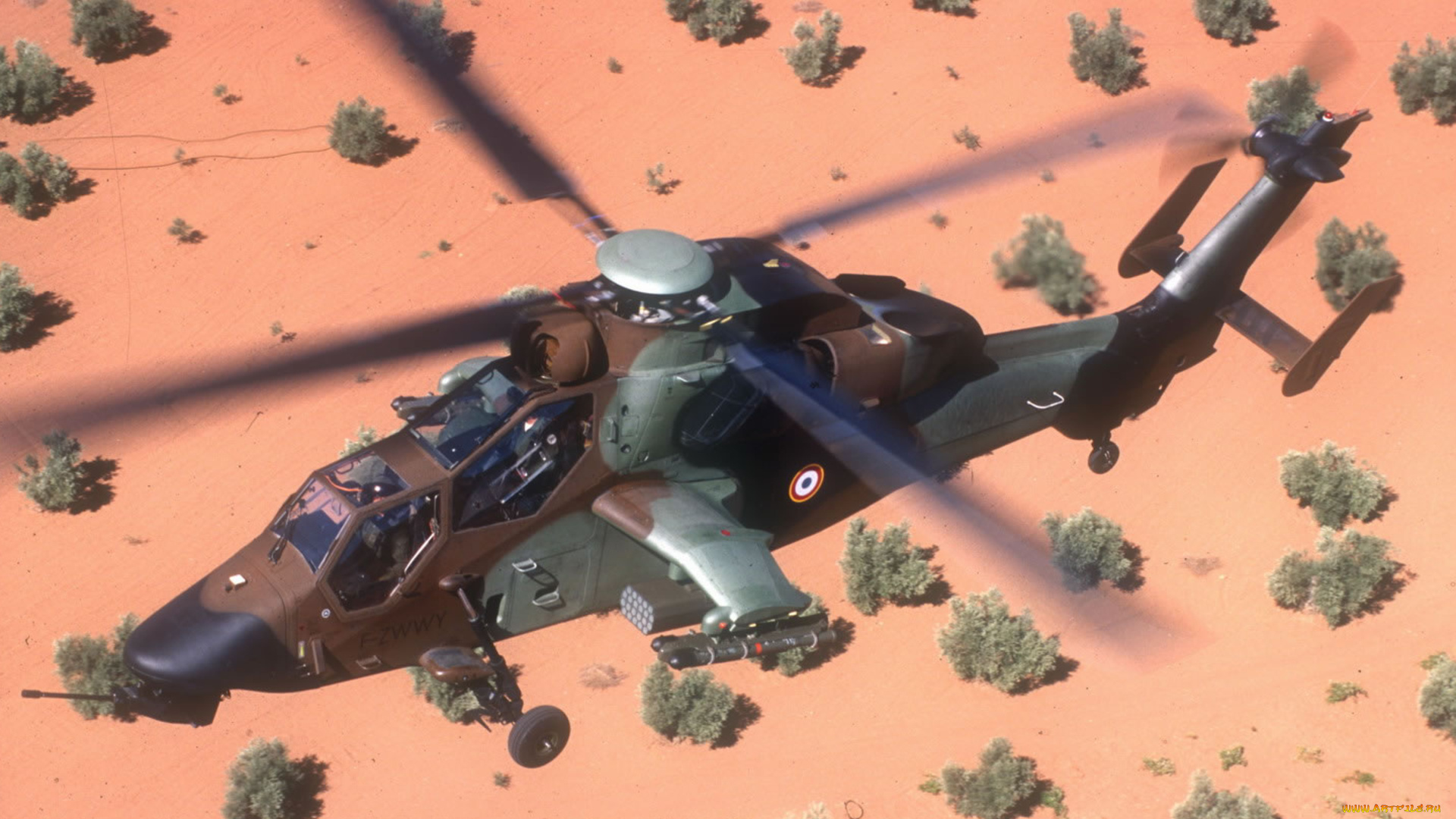 eurocoptor, tiger, авиация, вертолёты, полет, небо, вертолет