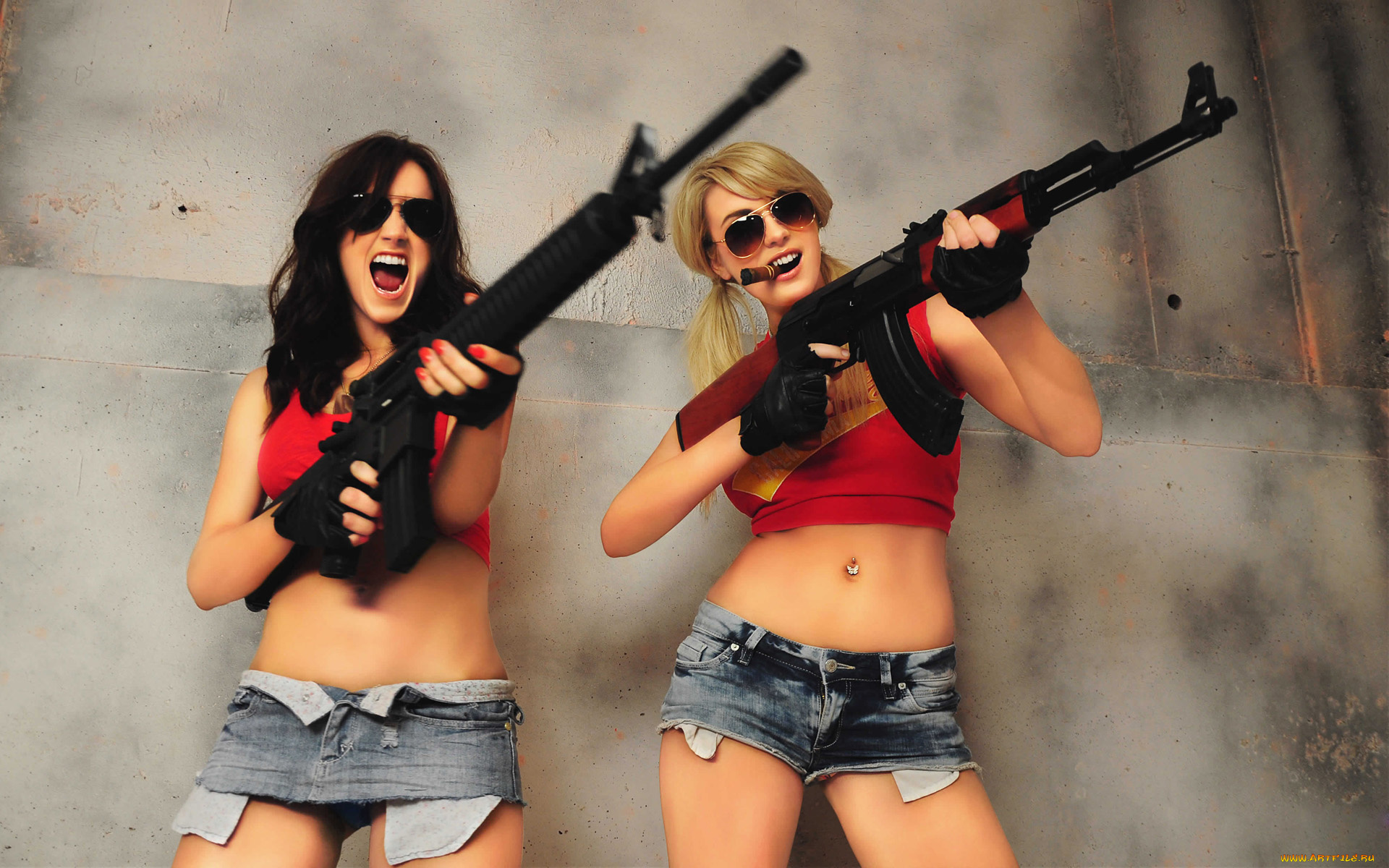 Rosie, Jones, девушки, , , блондинка, брюнетка, автоматы, сигара