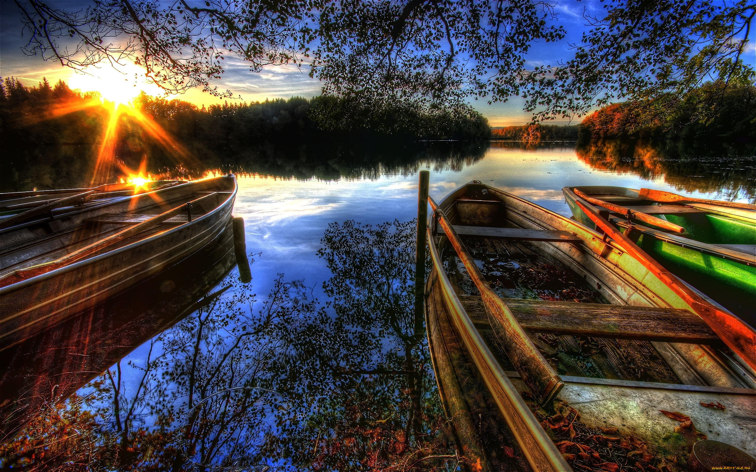 корабли, лодки, шлюпки, пейзаж