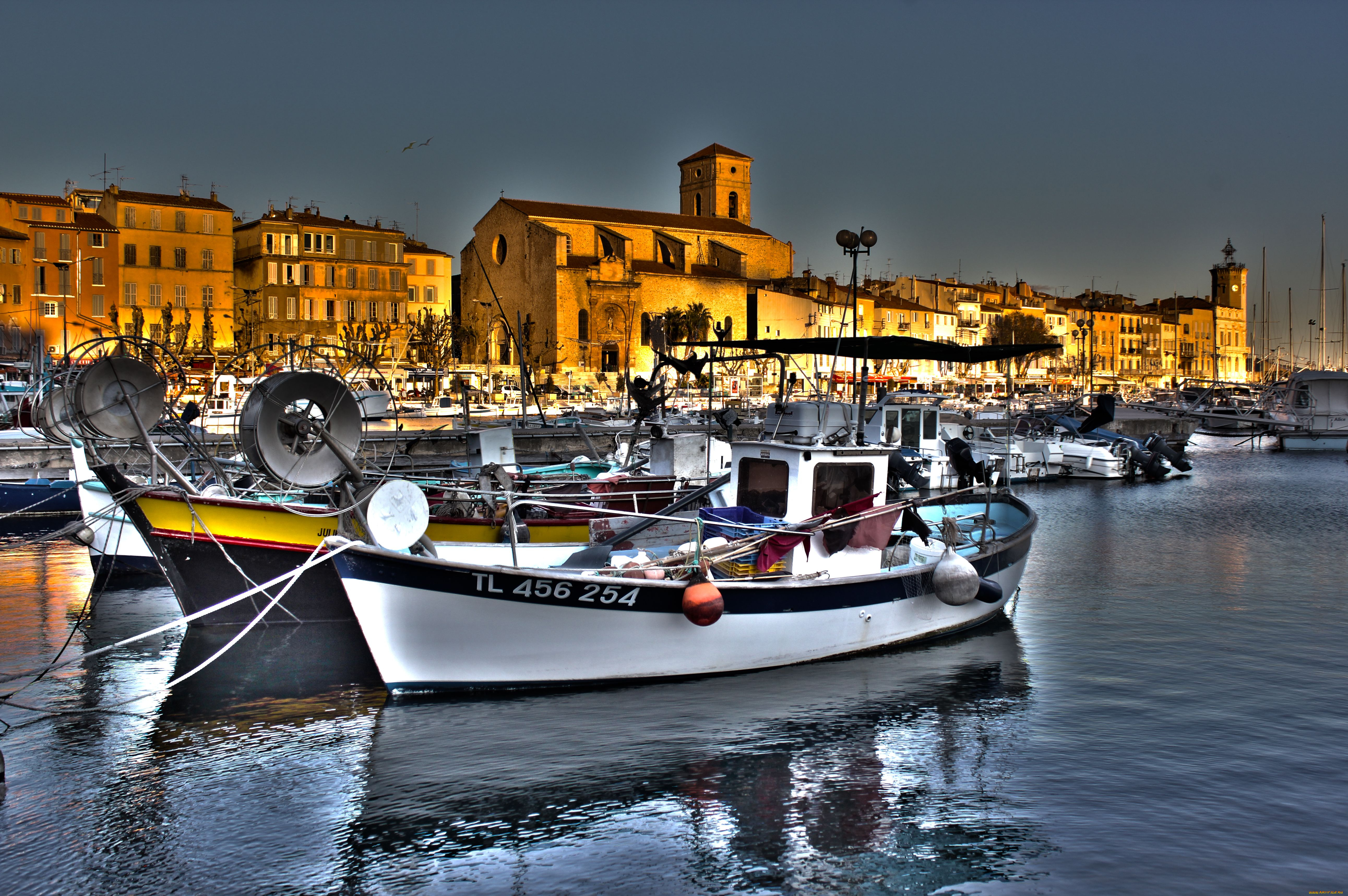 корабли, порты, причалы, la, ciotat, франция