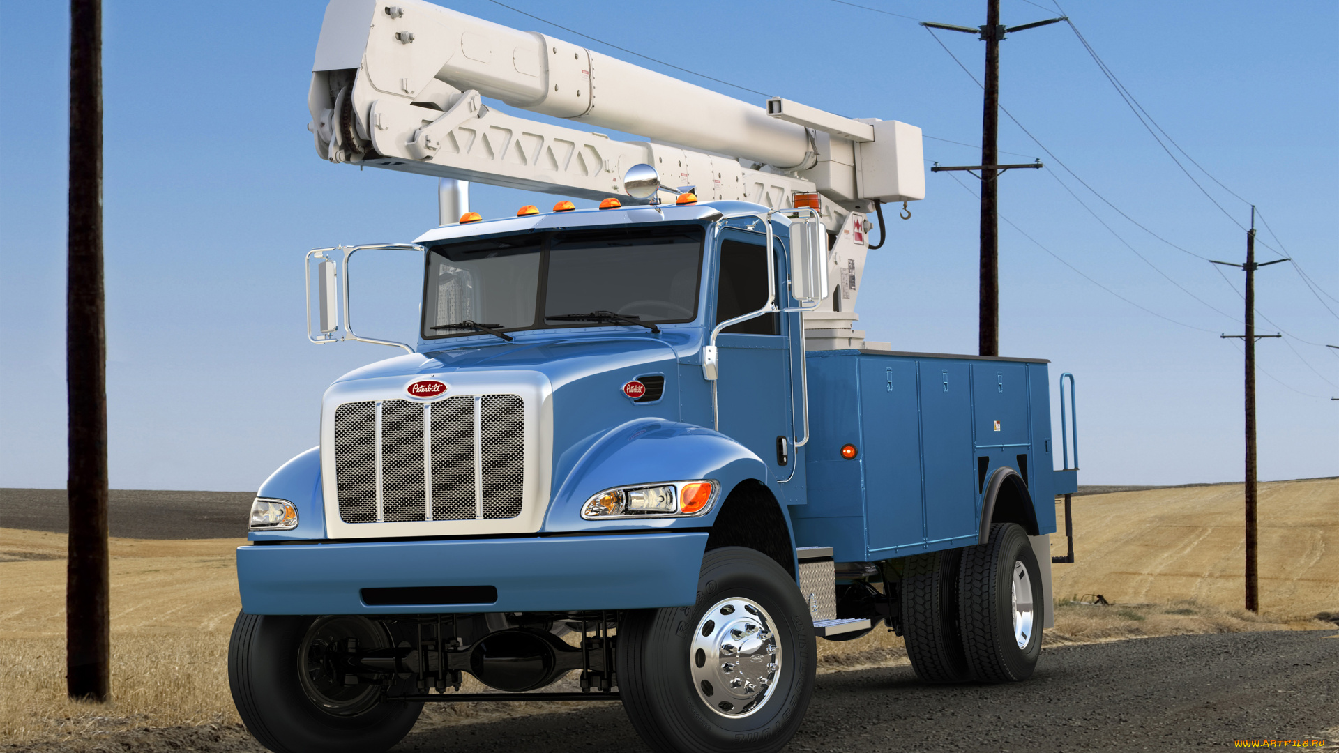 автомобили, 3д, peterbilt, 3d