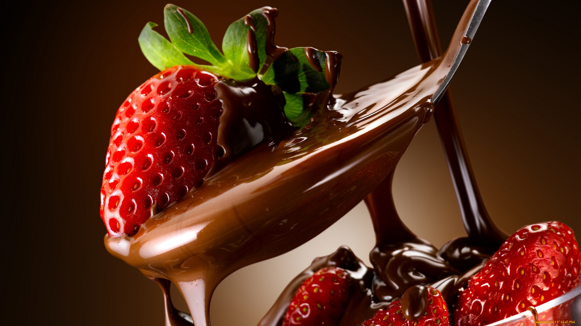 еда, клубника, , земляника, ягоды, шоколад