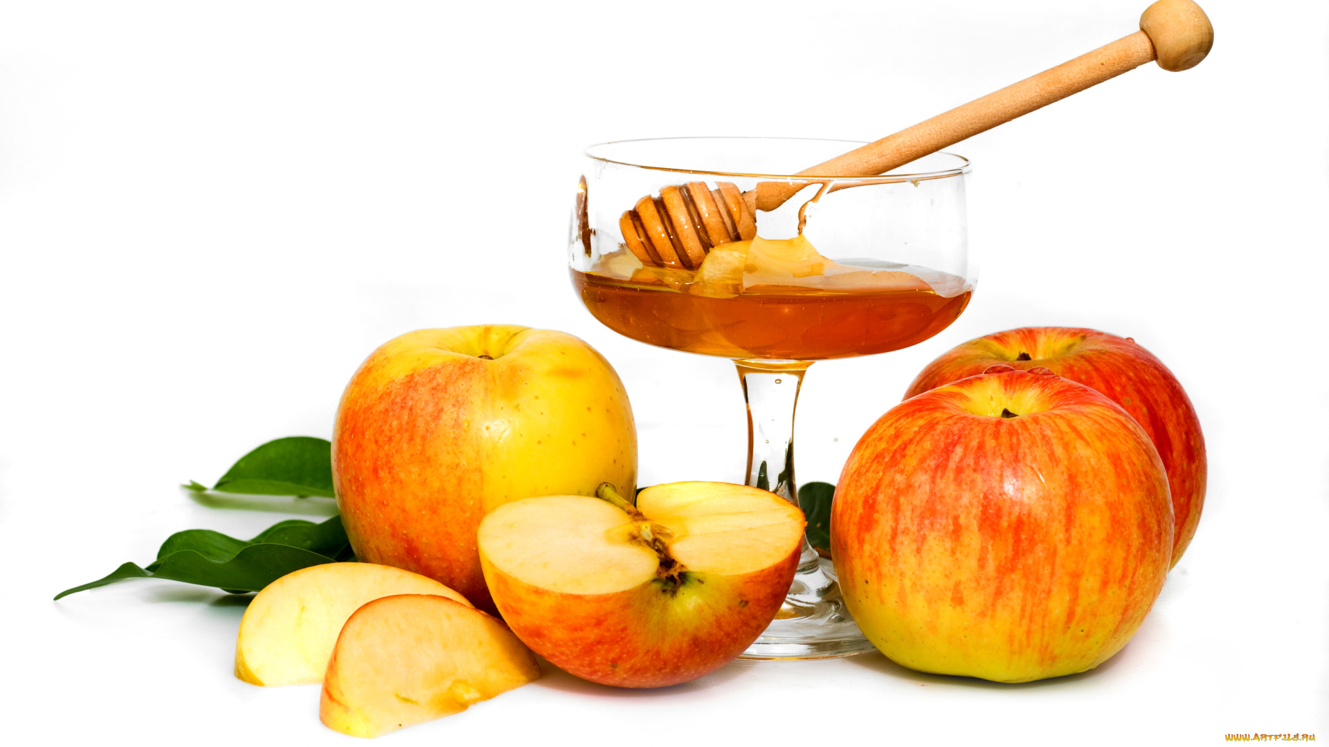 еда, мёд, , варенье, , повидло, , джем, белый, фон, яблоки, дольки, яблок, баночка, мед