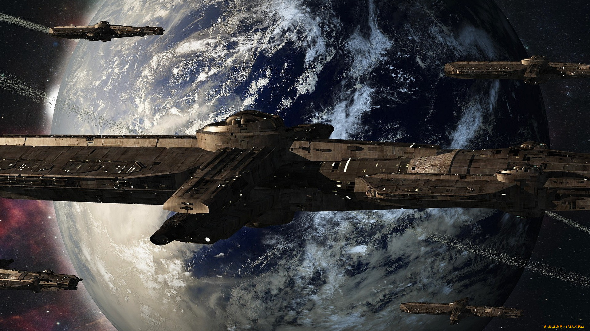 фэнтези, космические, корабли, , звездолеты, , станции, арт, космос, космический, корабль