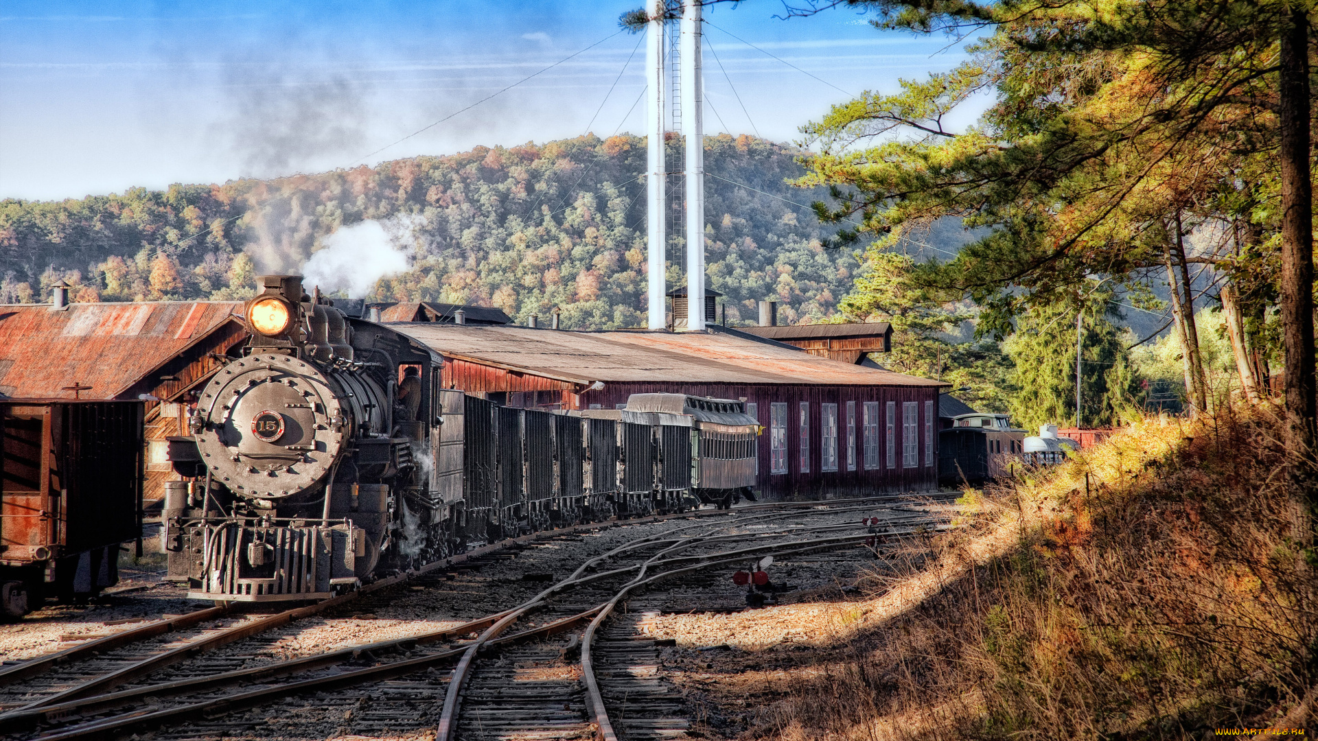 техника, паровозы, train