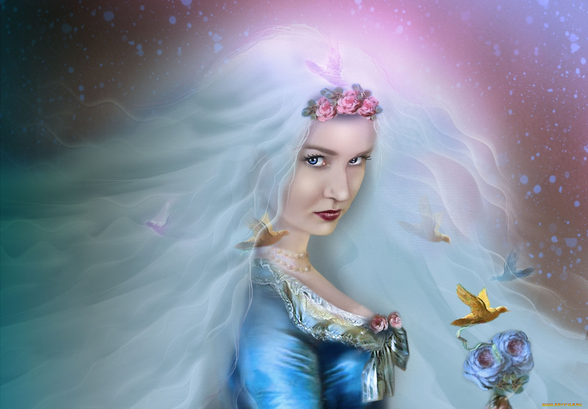 фэнтези, девушки, волосы