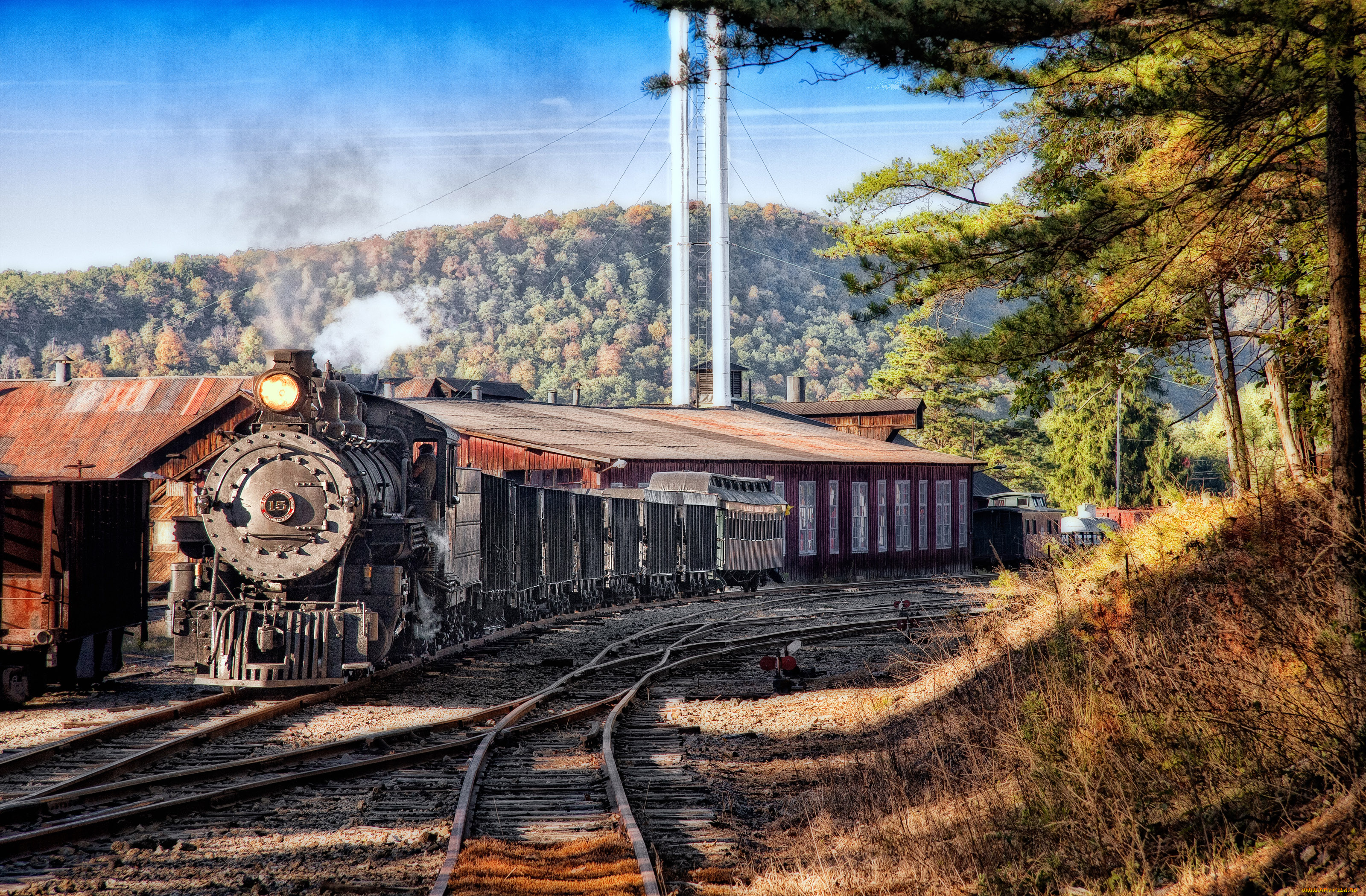 техника, паровозы, train