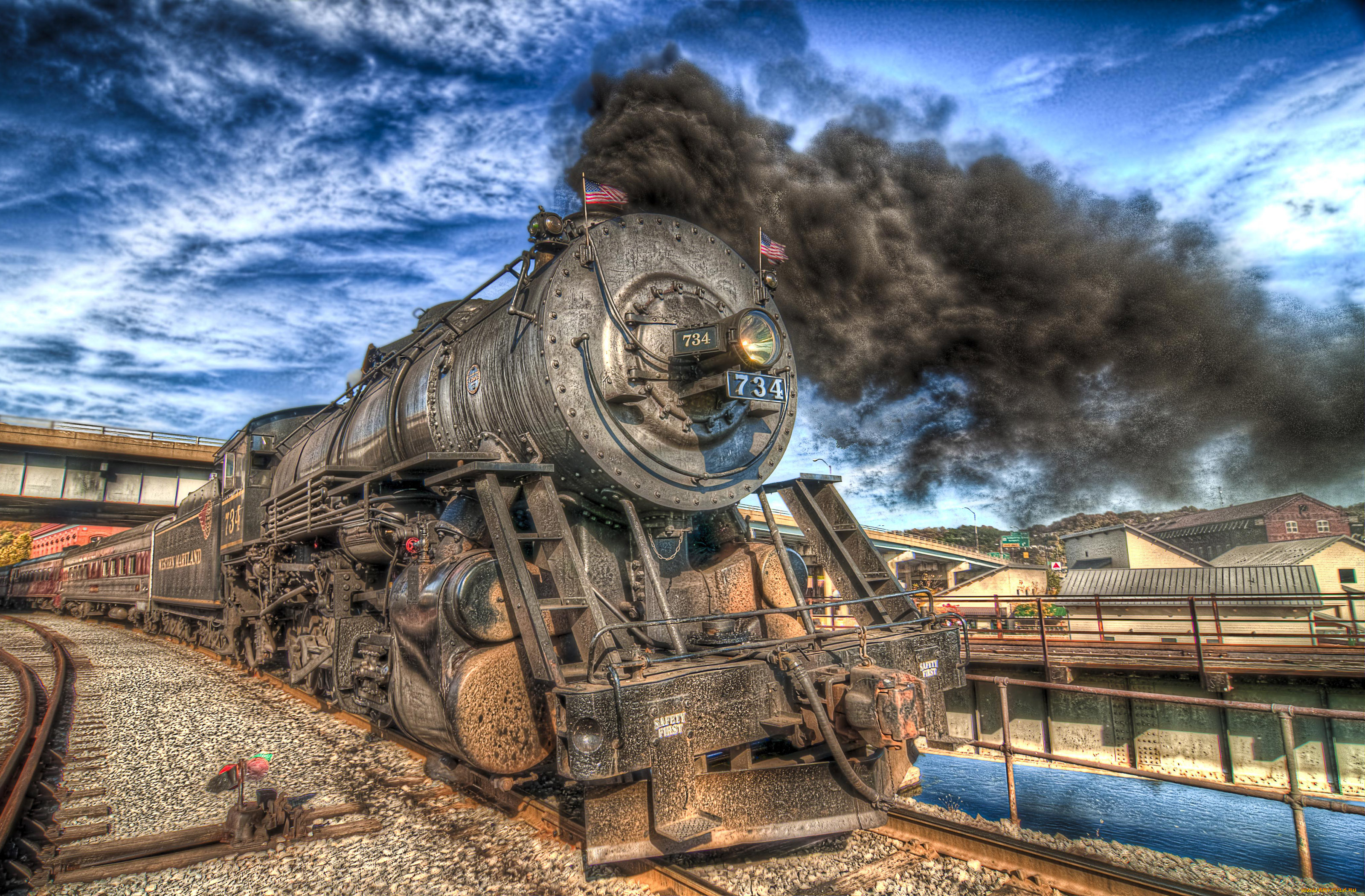 техника, паровозы, train, hdr