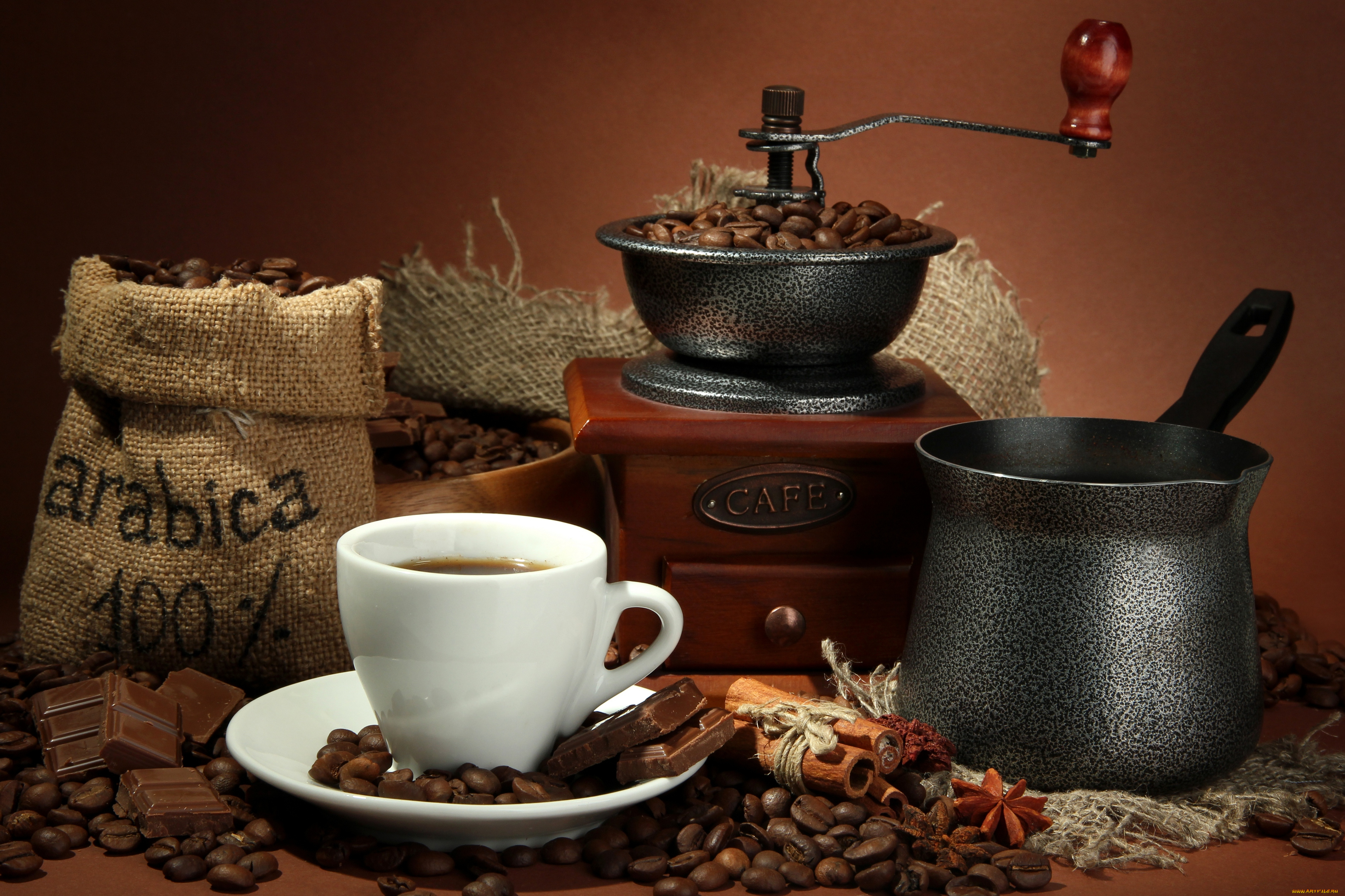 еда, кофе, , кофейные, зёрна, кофейные, зерна, шоколад, турка, корица, гвоздика
