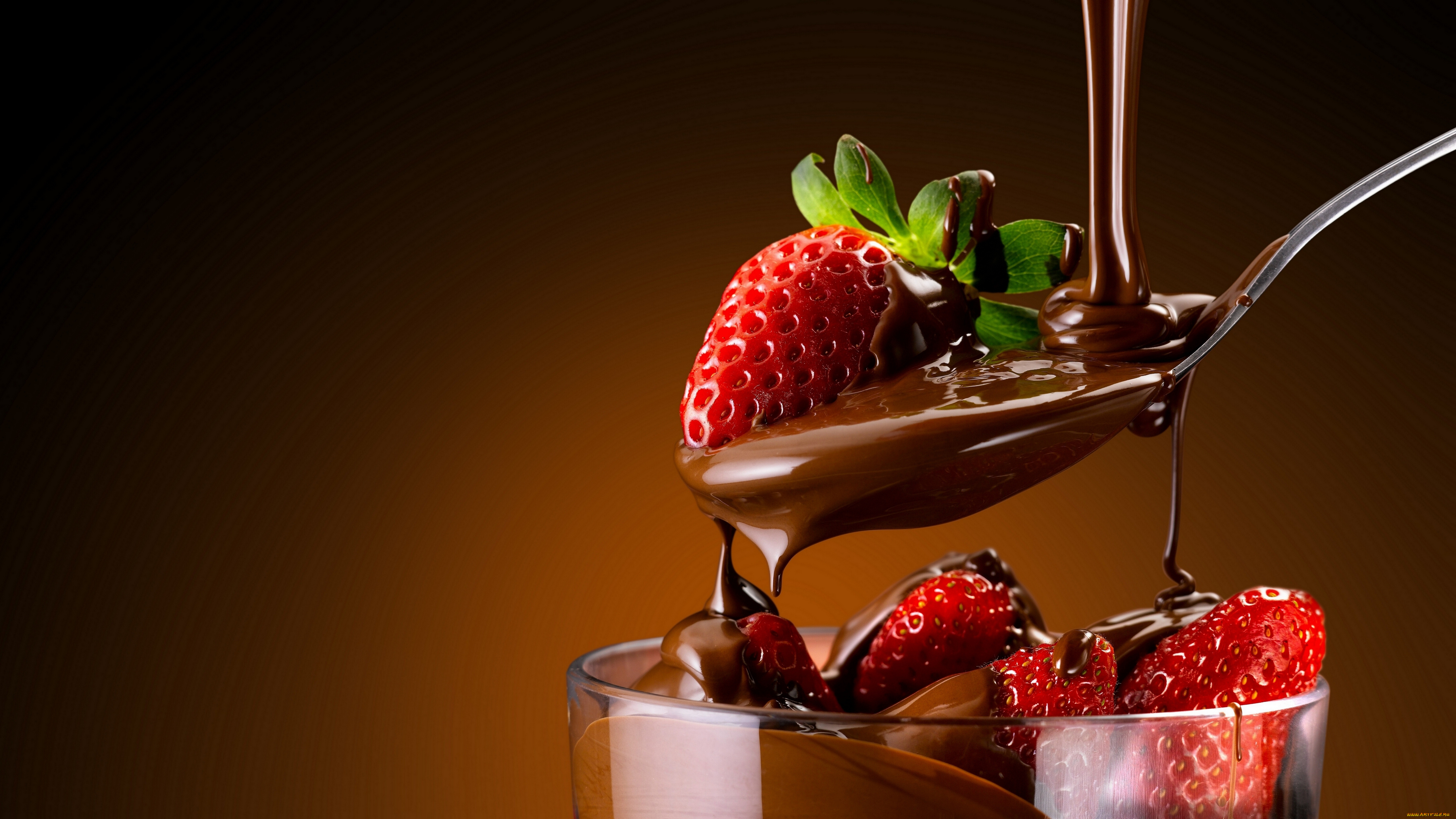 еда, клубника, , земляника, ягоды, шоколад