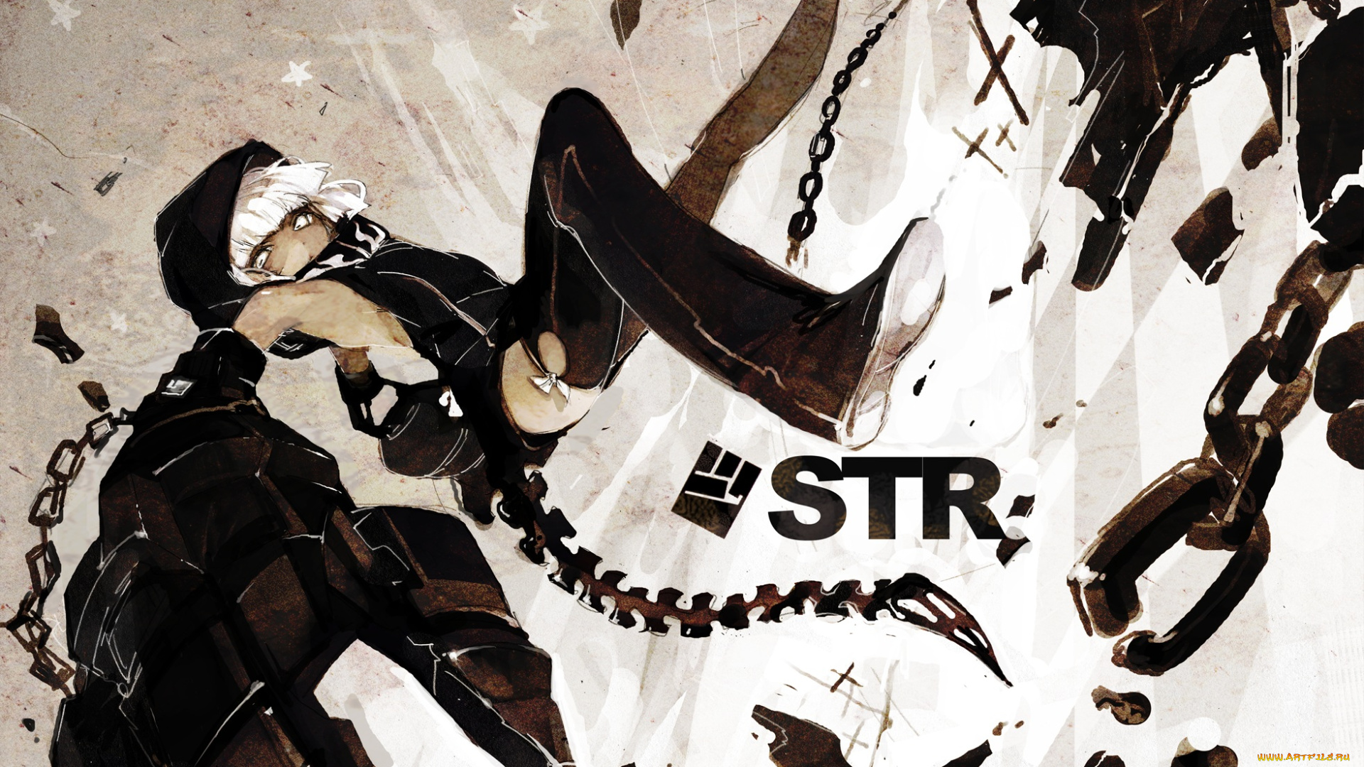 аниме, black, rock, shooter, арт, fishine, koutari, yuu, девушка, black, rock, shooter