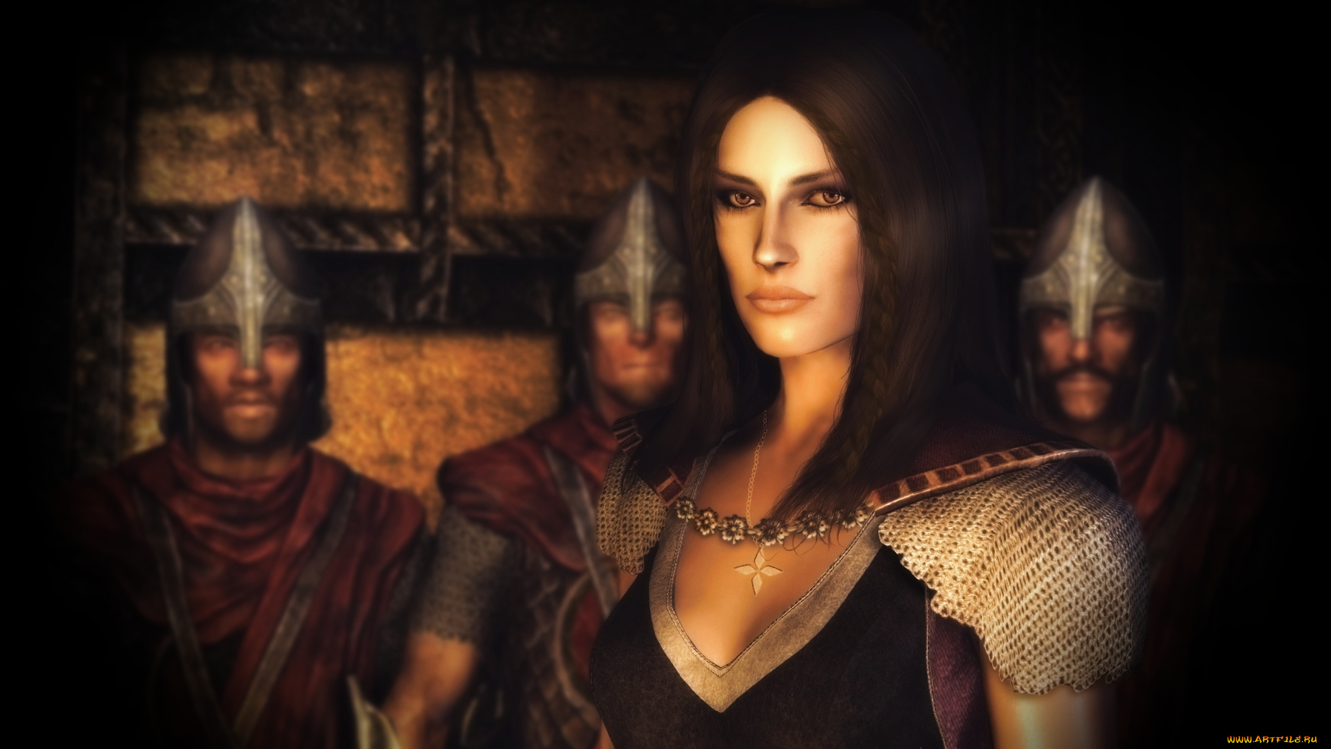 tes, iv, , путь, судьбы, vl, 3д, графика, фантазия, , fantasy, девушка, взгляд, фон