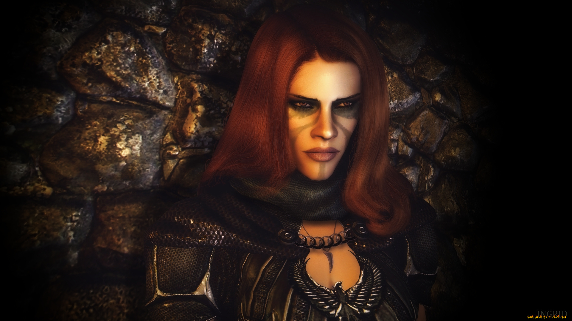 tes, iv, , путь, судьбы, vl, 3д, графика, фантазия, , fantasy, девушка, взгляд, фон