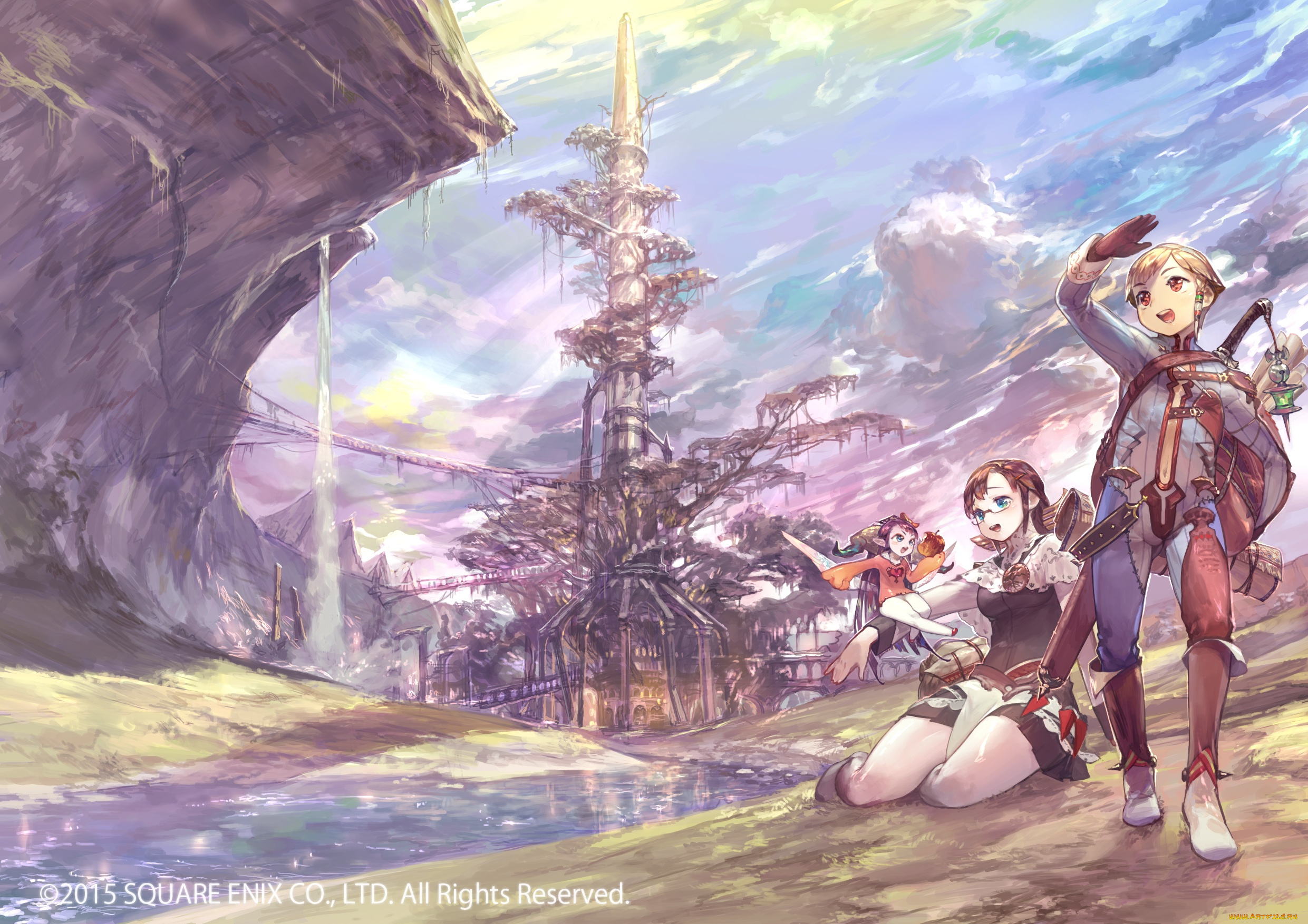 аниме, город, , улицы, , здания, jikan, hakushaku, строения, фантастика, арт