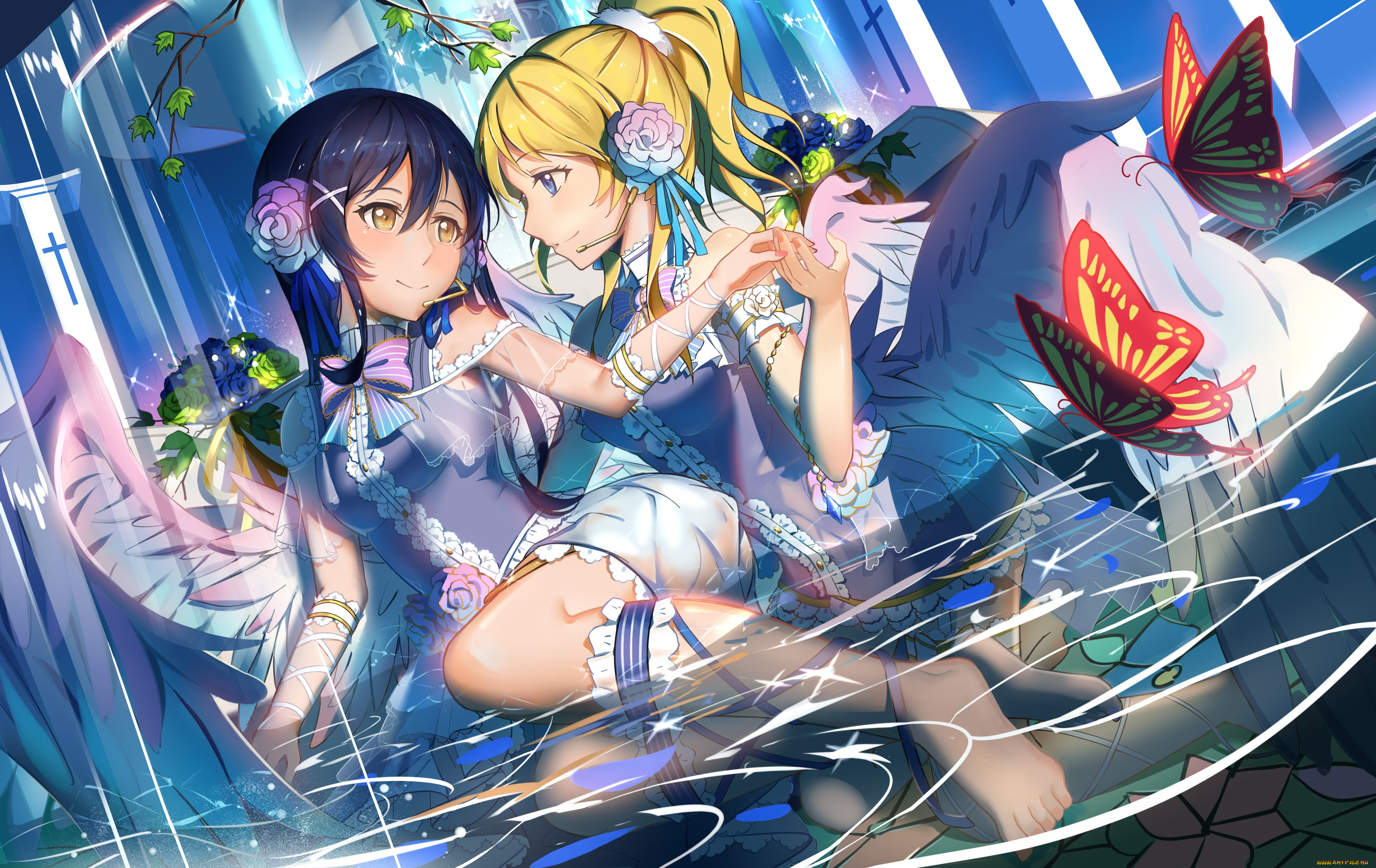 аниме, музыка, арт, ayase, eri, linlinlufi, sonoda, umi