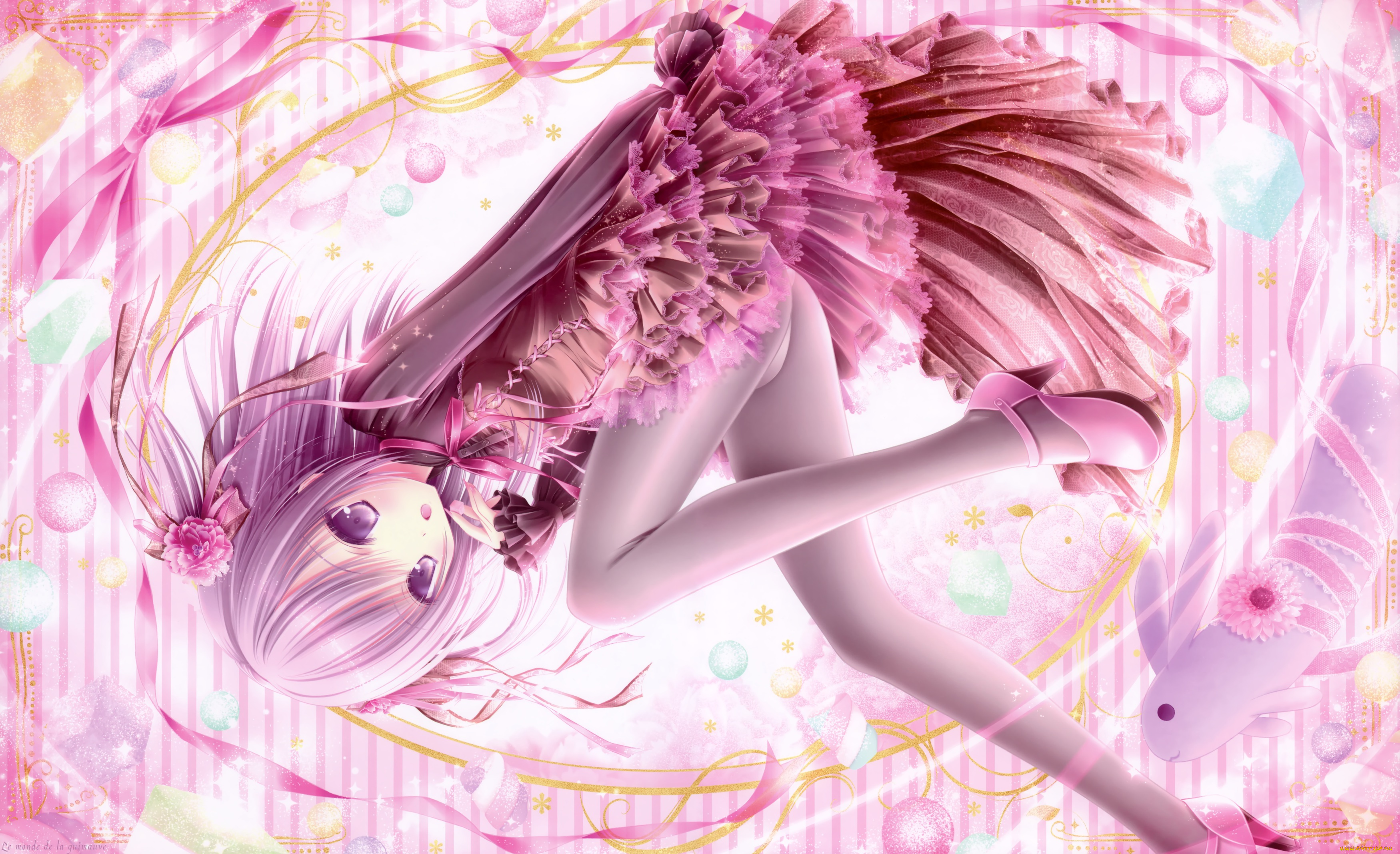 аниме, tinkle, , artbook, tinkle, платье, девушка, арт