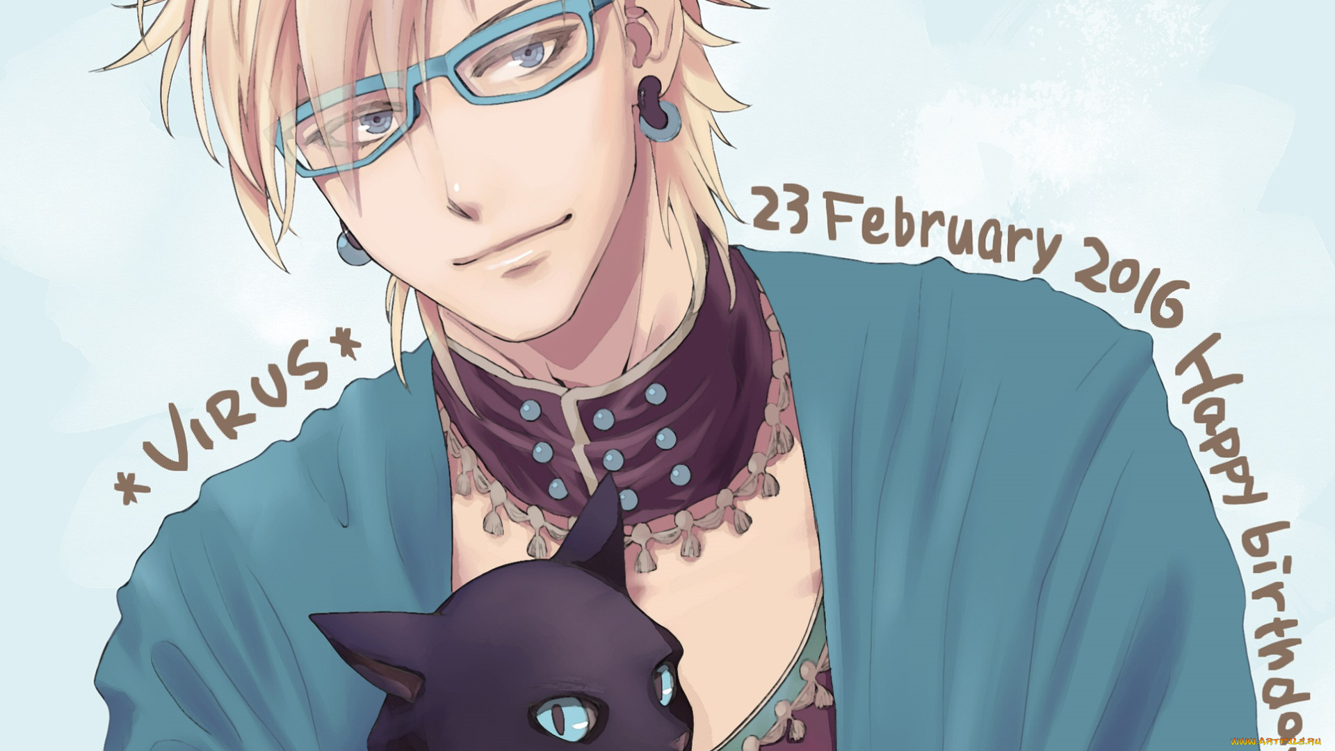 аниме, dramatical, murder, кот, парень