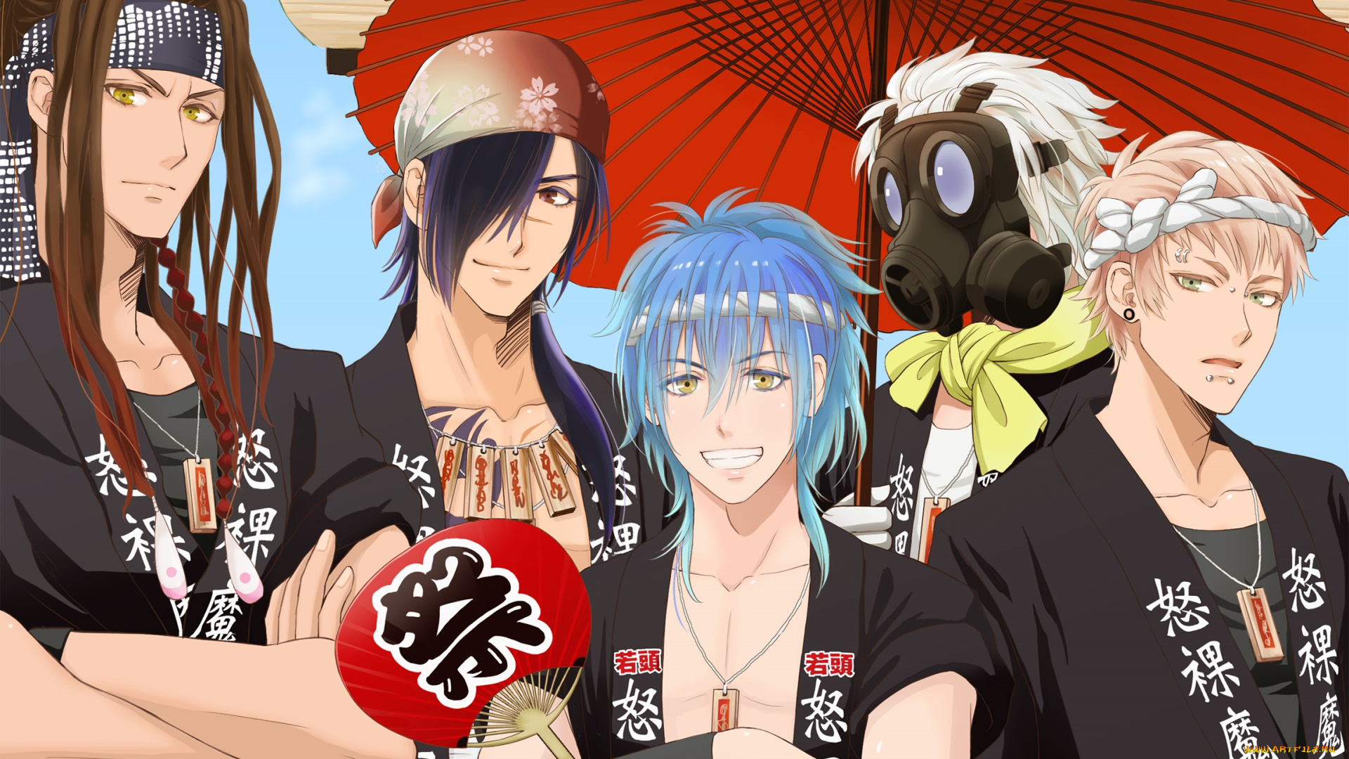 аниме, dramatical, murder, парни