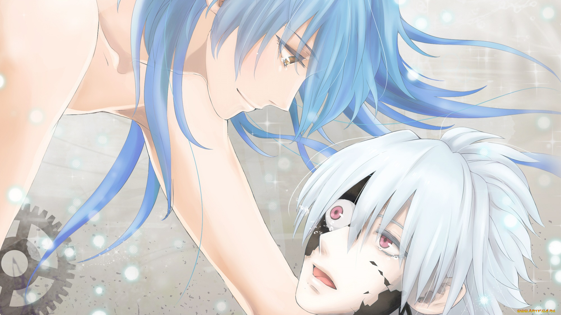 аниме, dramatical, murder, парни, киборг