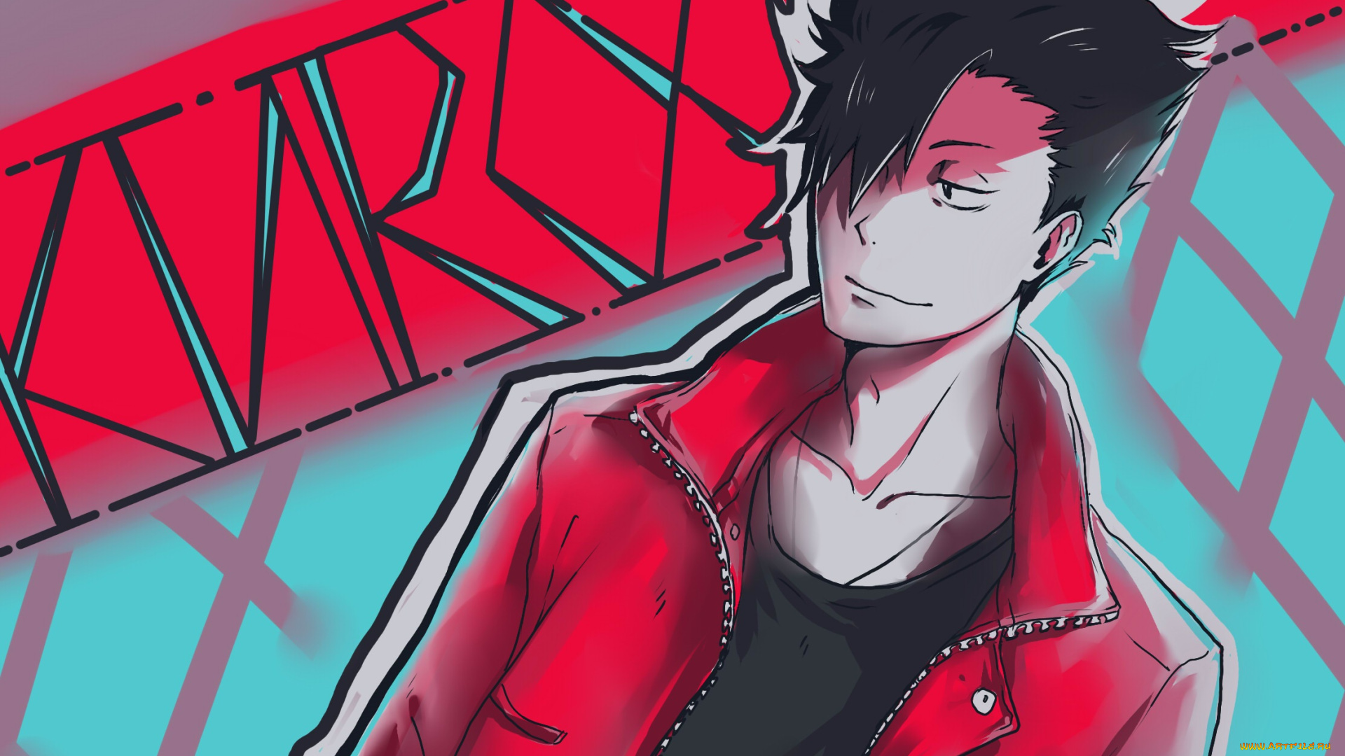 аниме, haikyuu, парень, куро