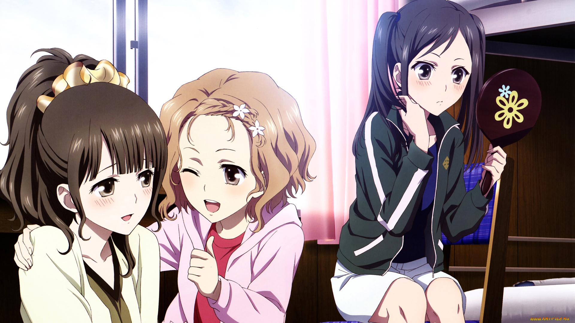 аниме, hana-saku, iroha, hanasaku, iroha, ishii, yurikoshi, tsurugi, minko, matsumae, ohana, omizu, nako