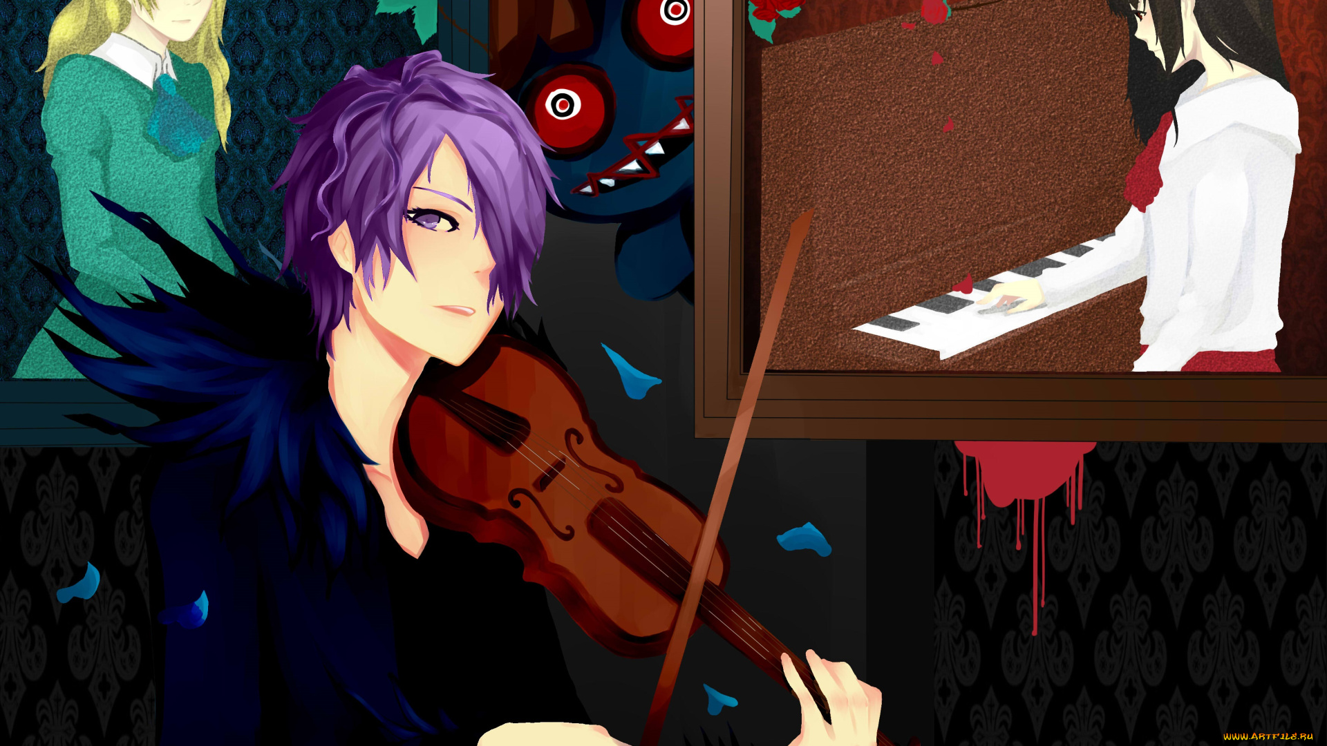 аниме, ib, парень, иб, картины, девушки