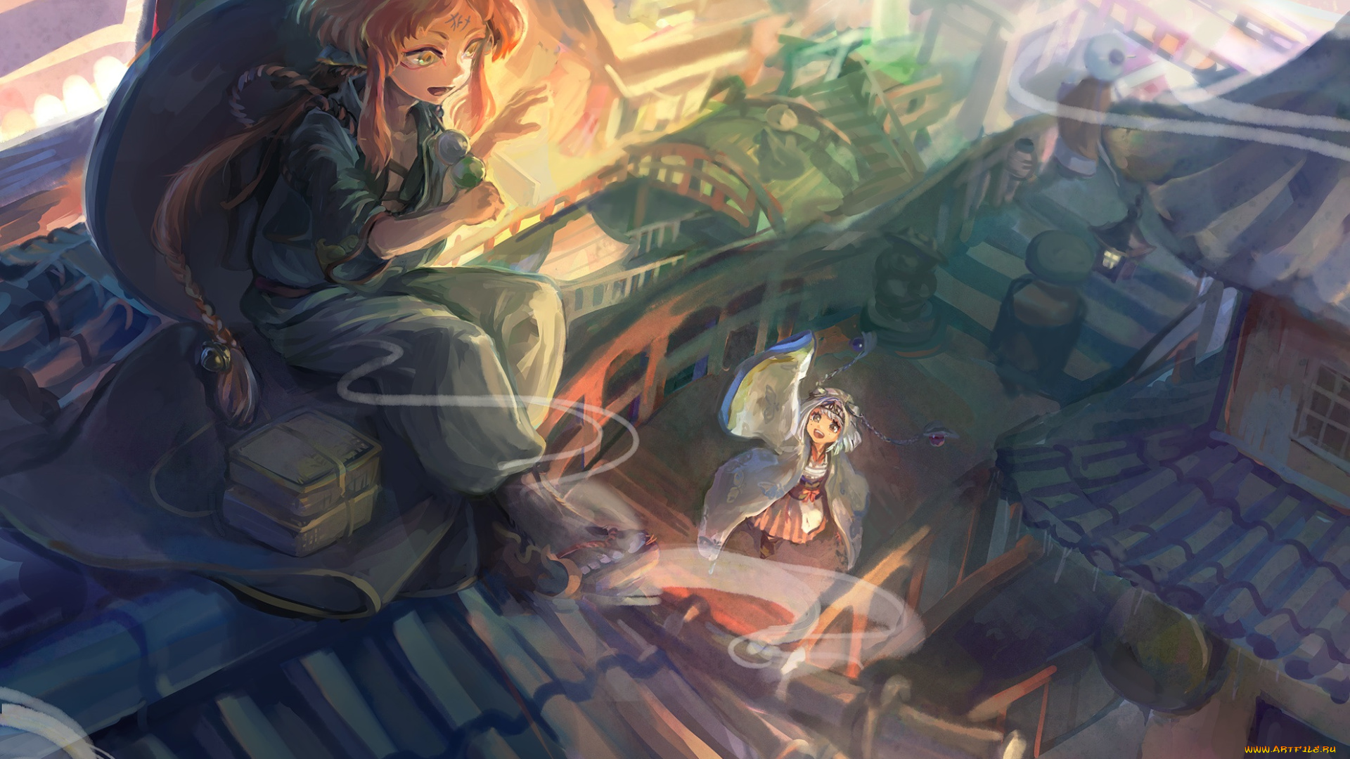 аниме, pixiv, fantasia, девочки