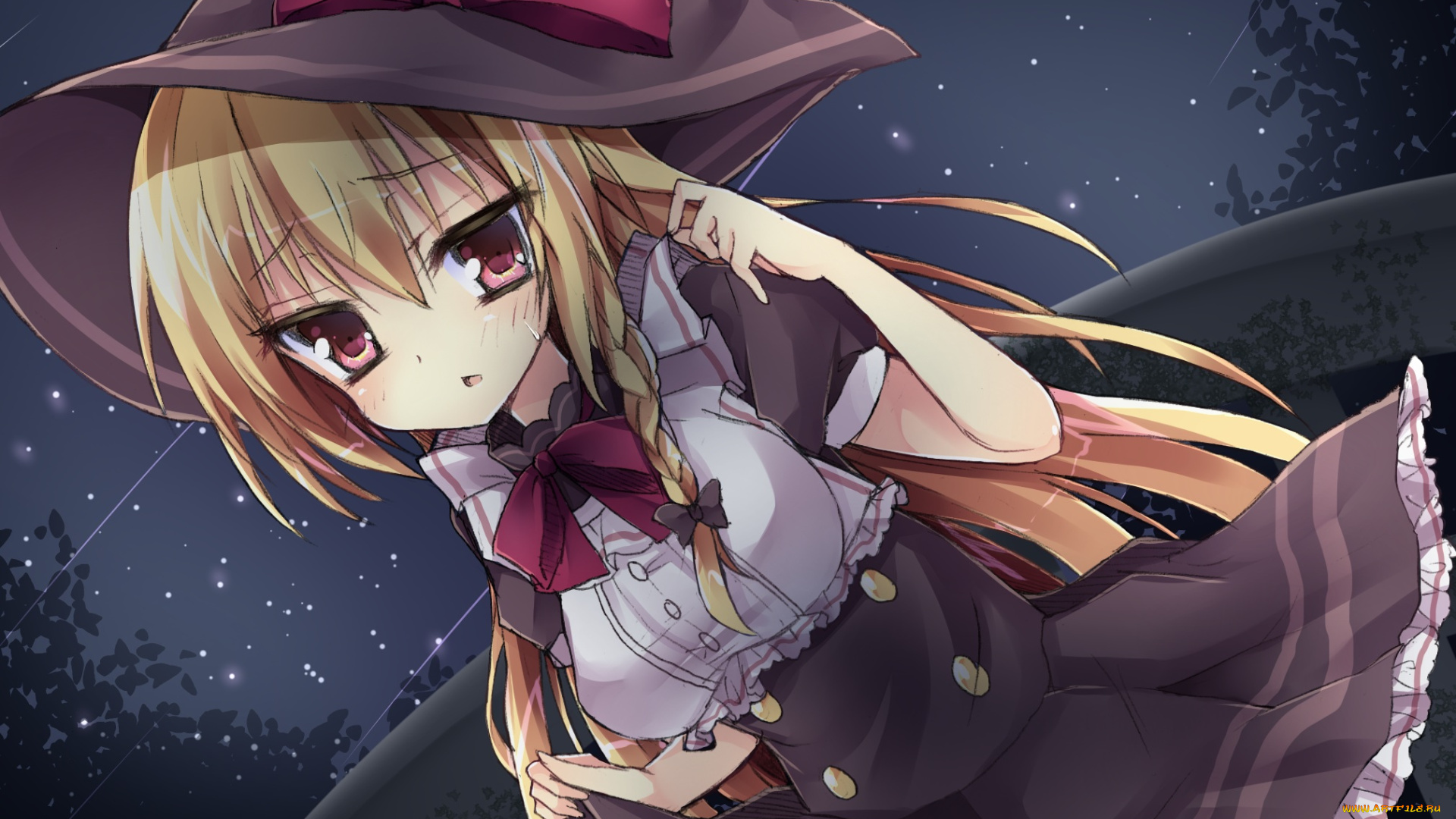 аниме, touhou, kirisame, marisa