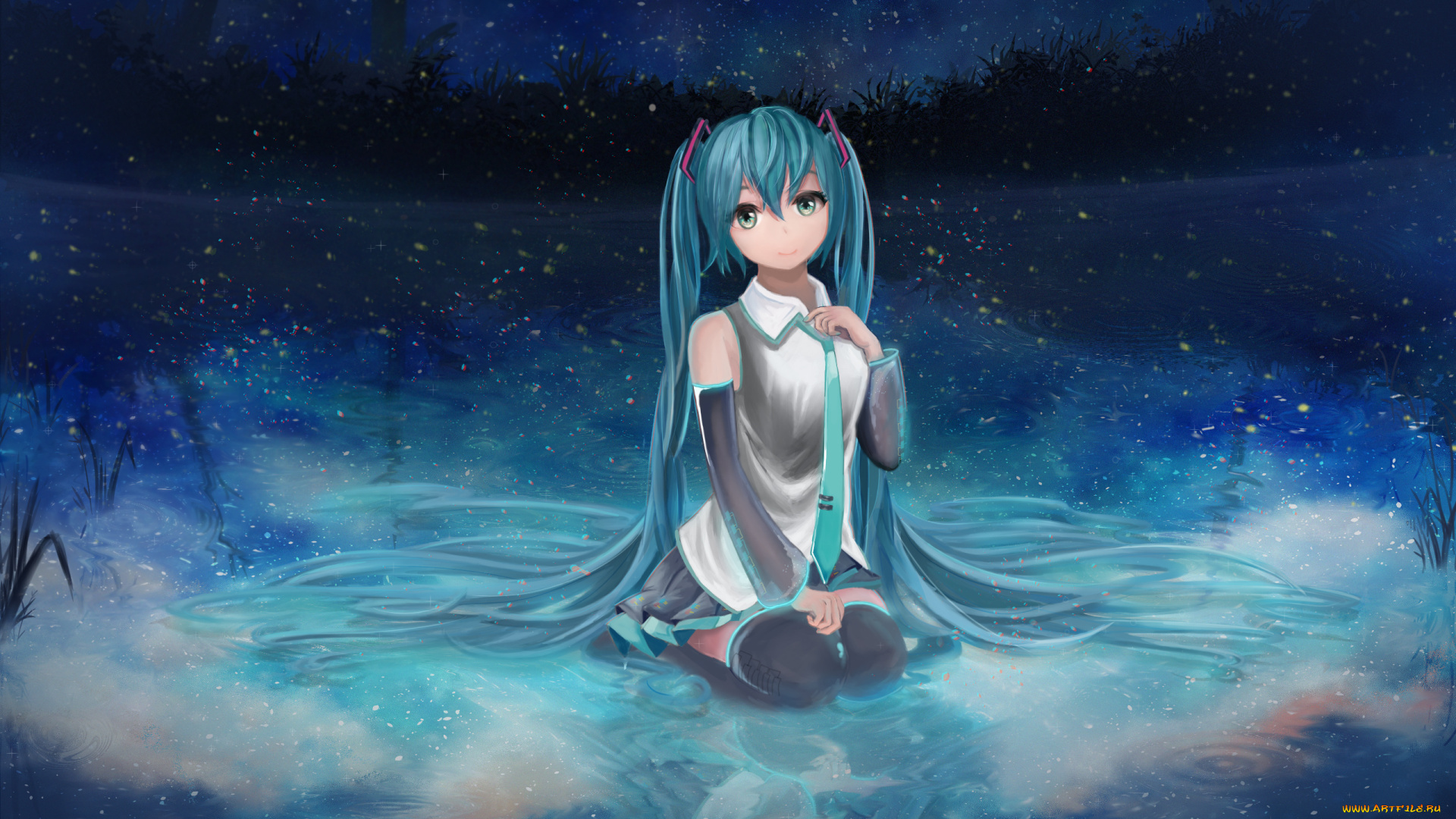 аниме, vocaloid, hatsune, miku