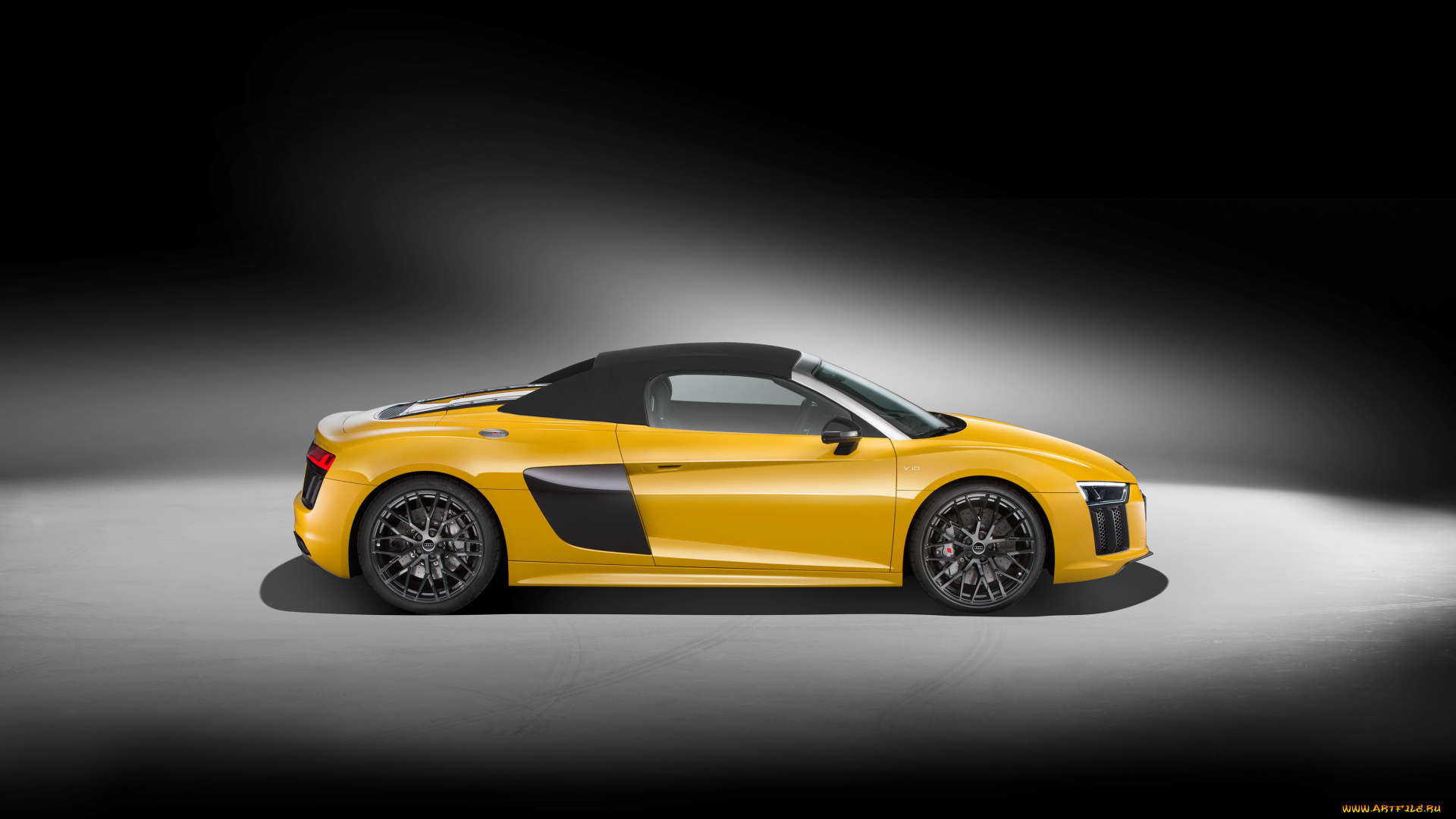 автомобили, audi, r8, spyder, v10, 2016г