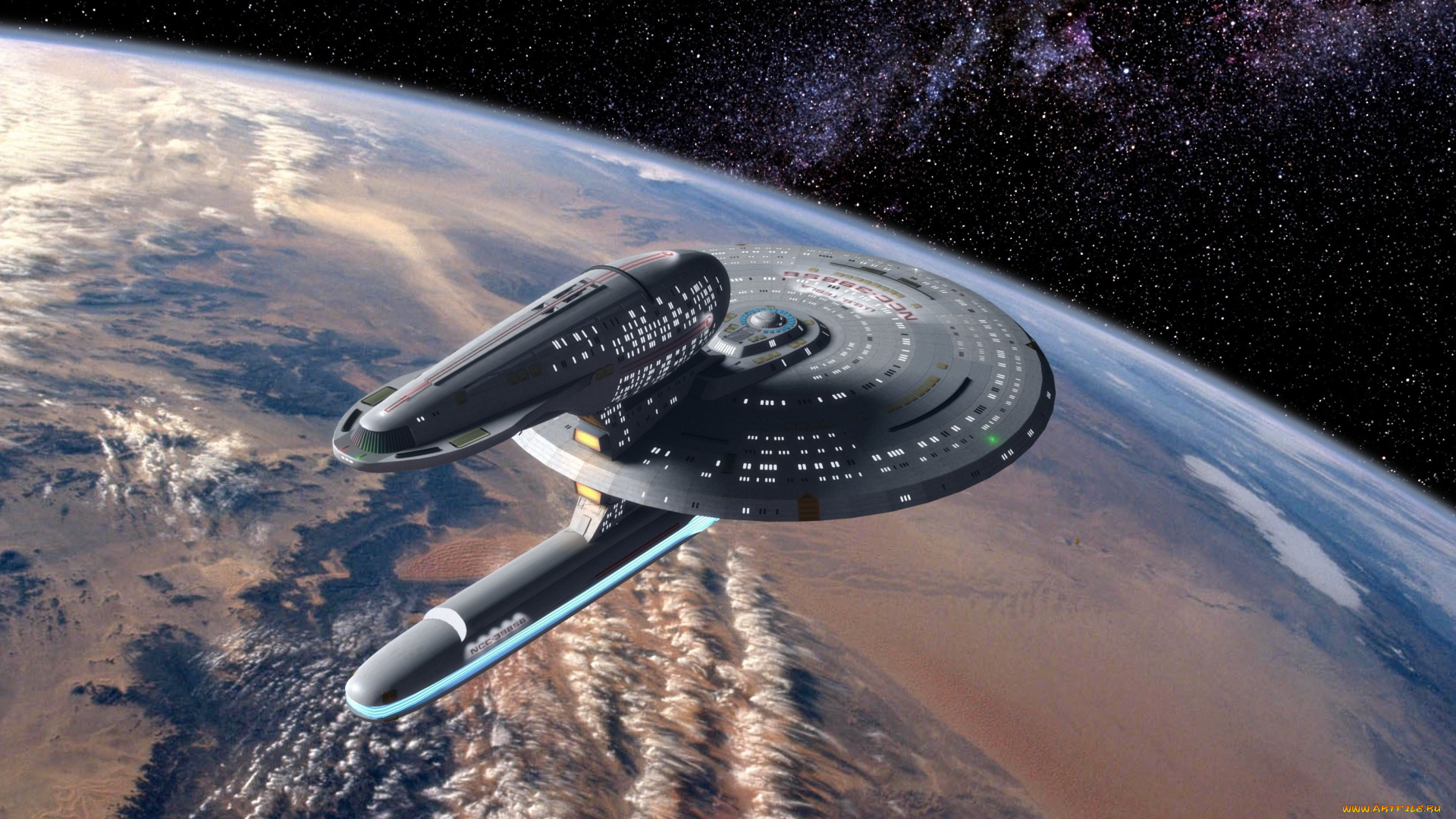 космос, арт, космический, корабль, полет, вселенная, планета