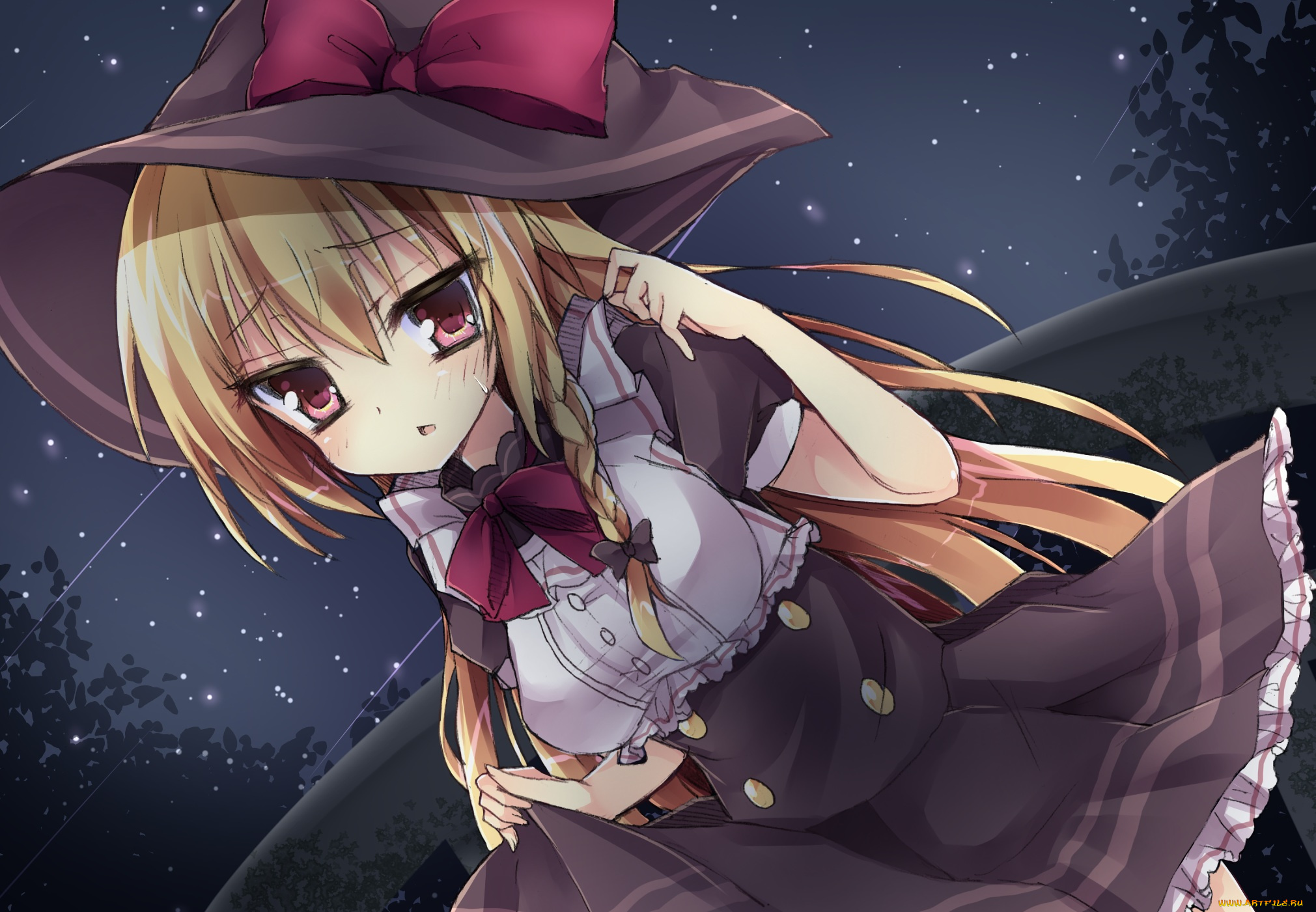 аниме, touhou, kirisame, marisa