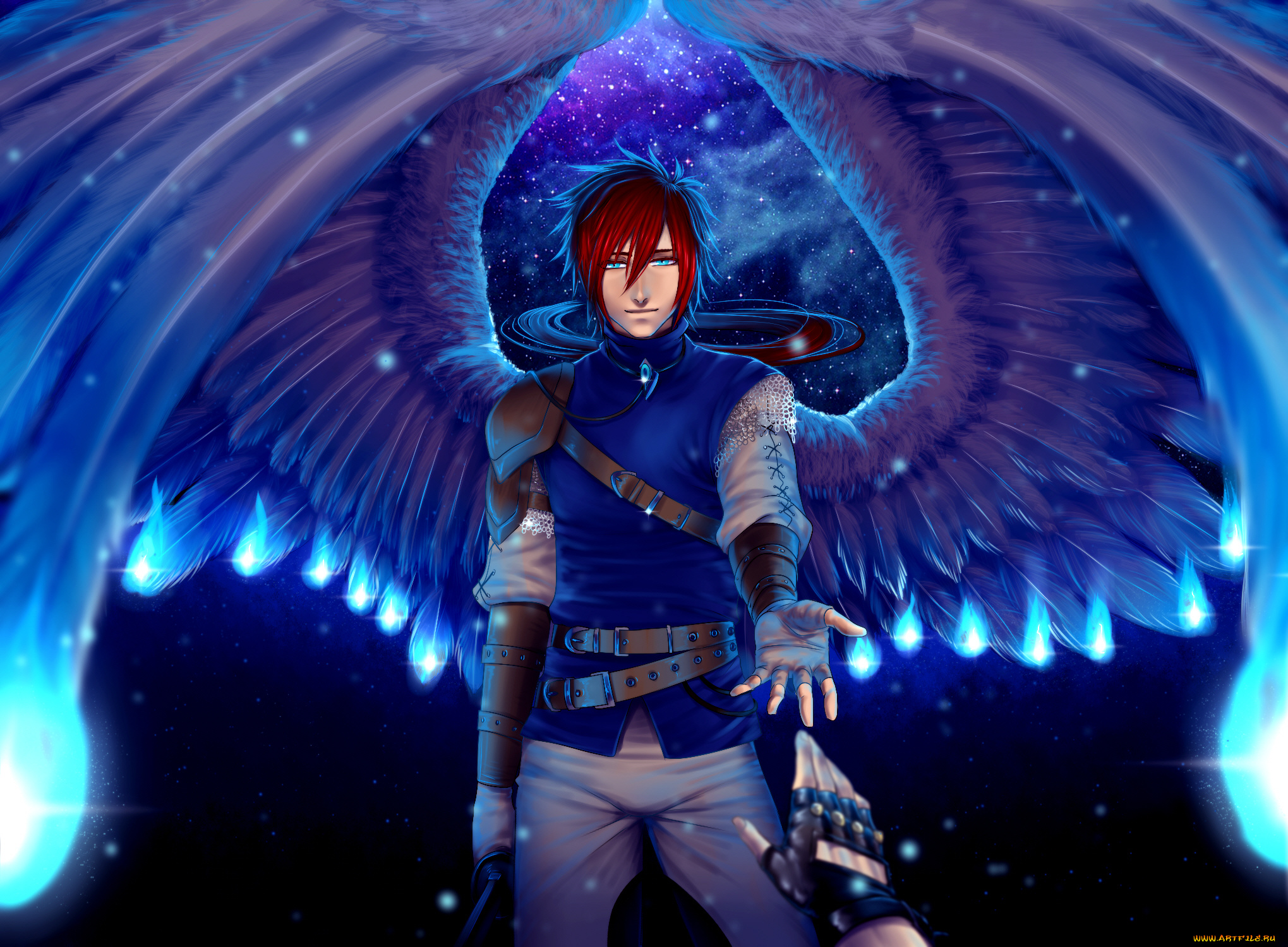 аниме, ангелы, , демоны, ангел, парень