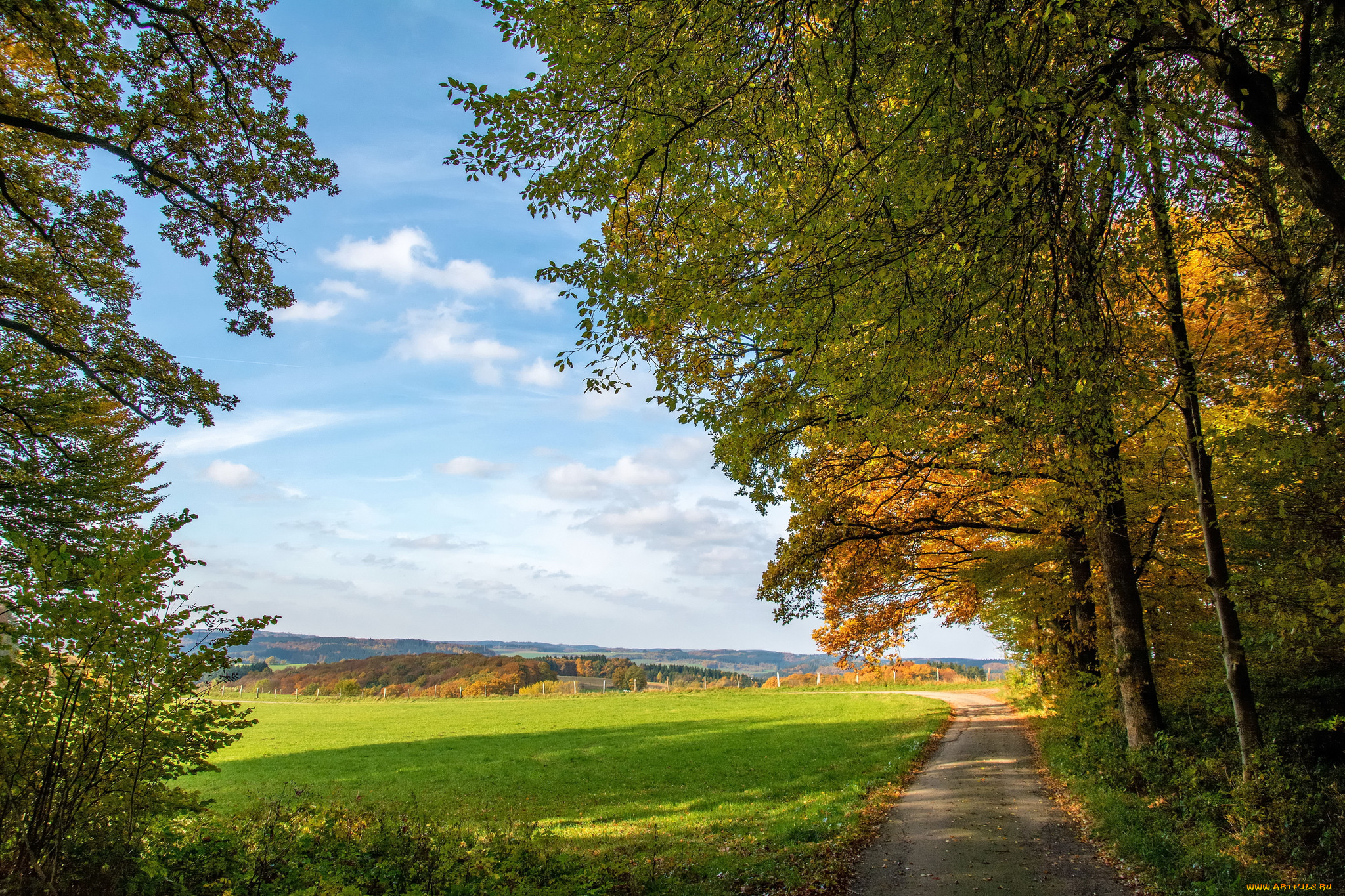 природа, дороги, тракт