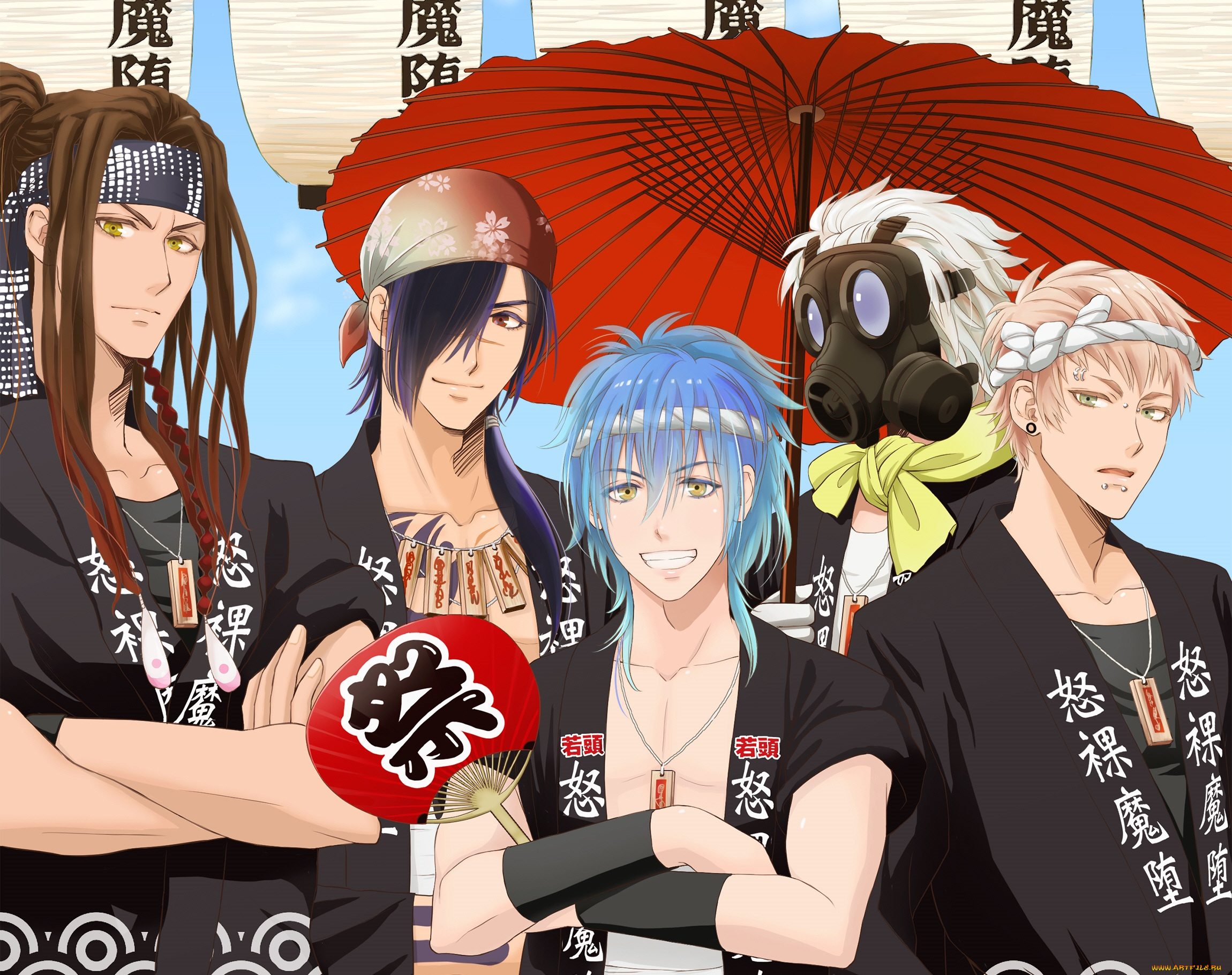 аниме, dramatical, murder, парни