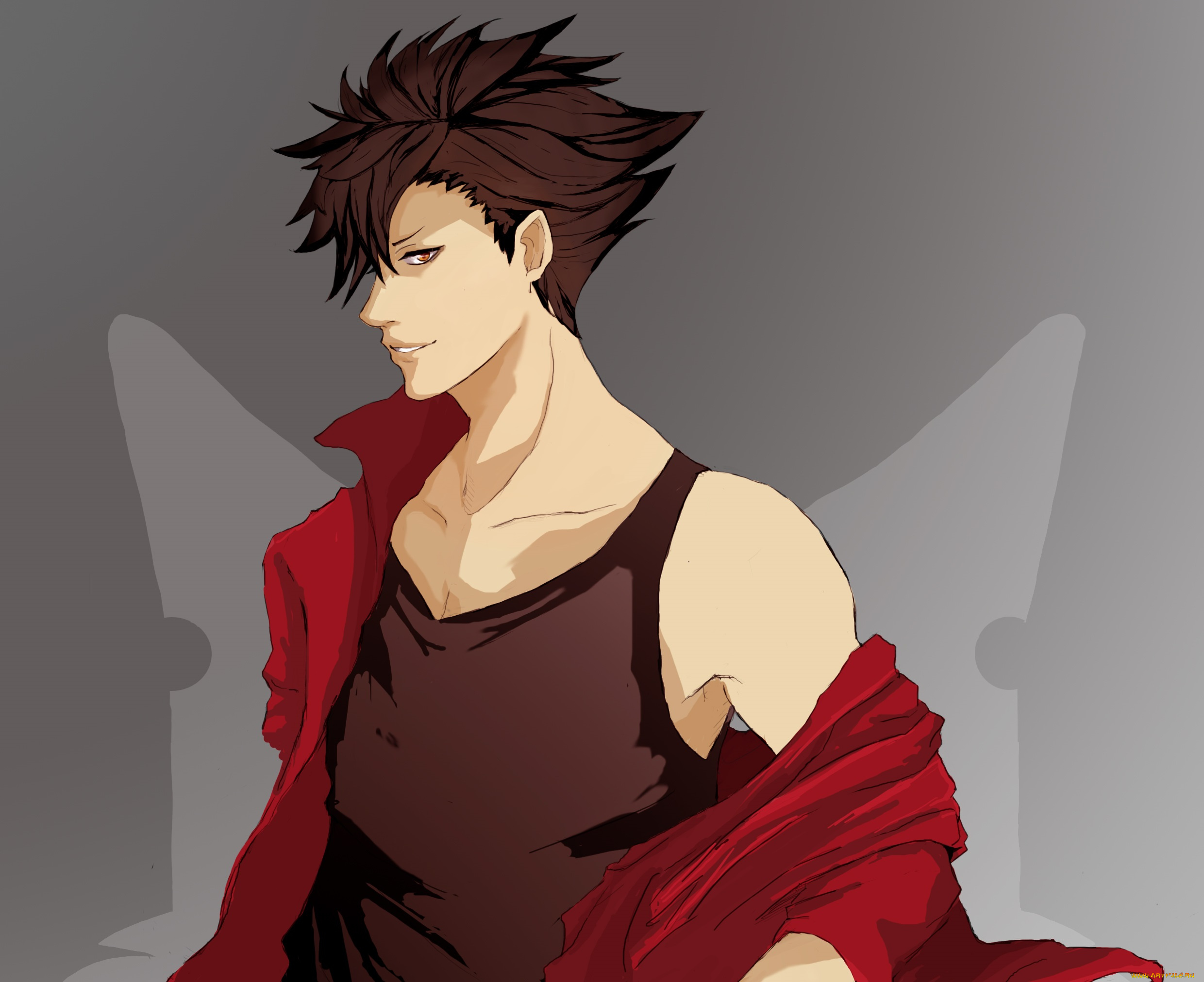 аниме, haikyuu, парень