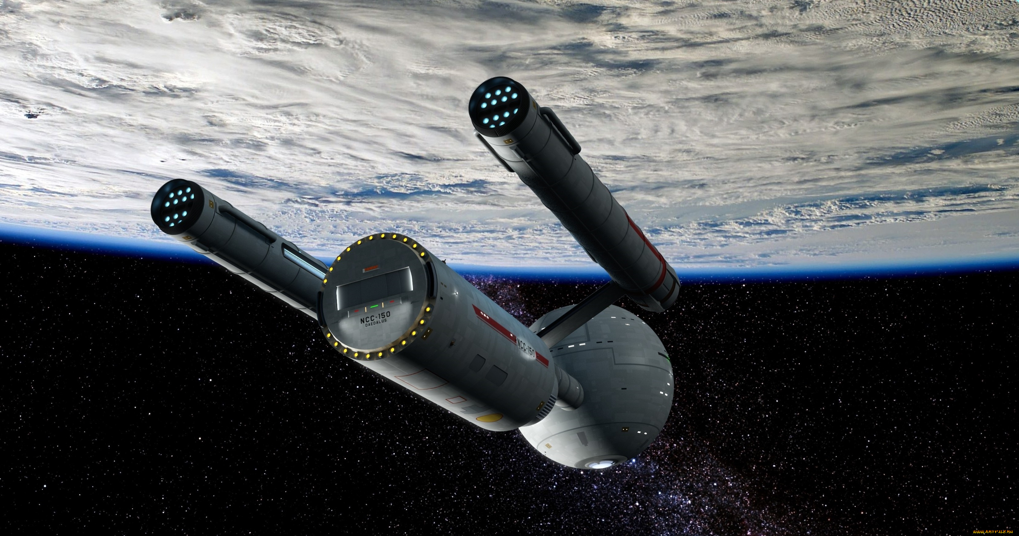 космос, арт, космический, корабль, полет, вселенная, планета