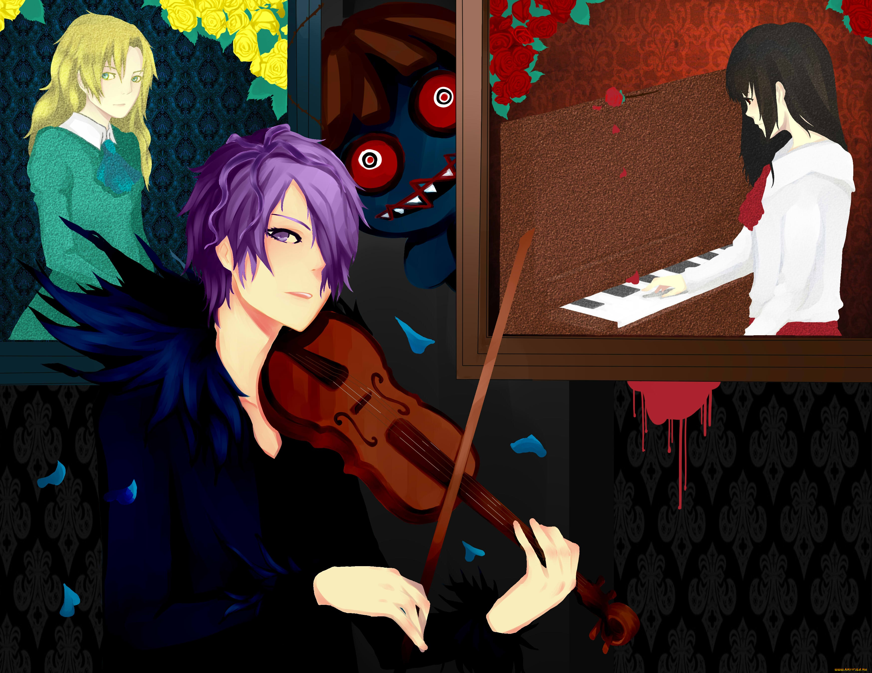 аниме, ib, парень, иб, картины, девушки