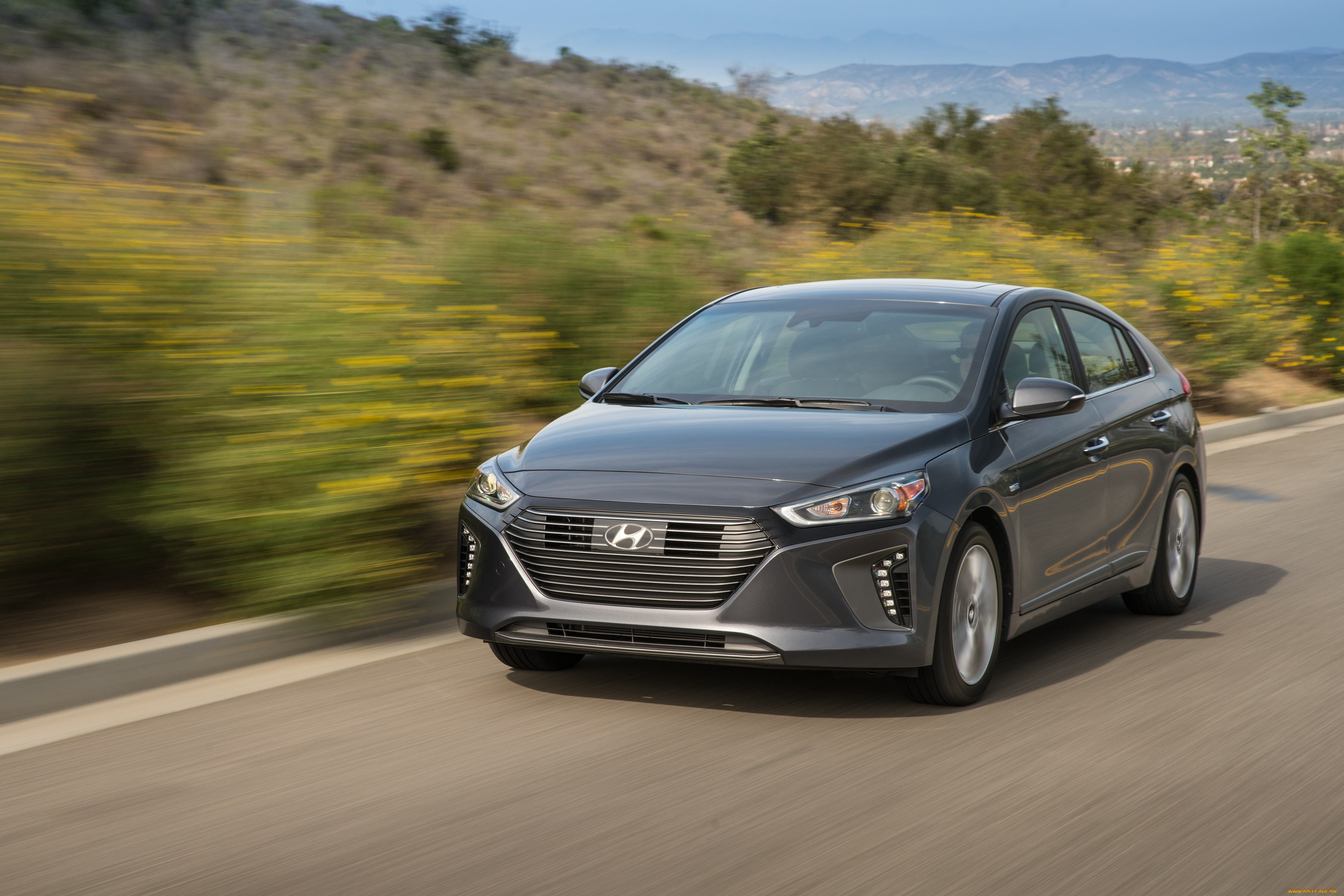 автомобили, hyundai, 2017, г, ioniq, hybrid, us-spec