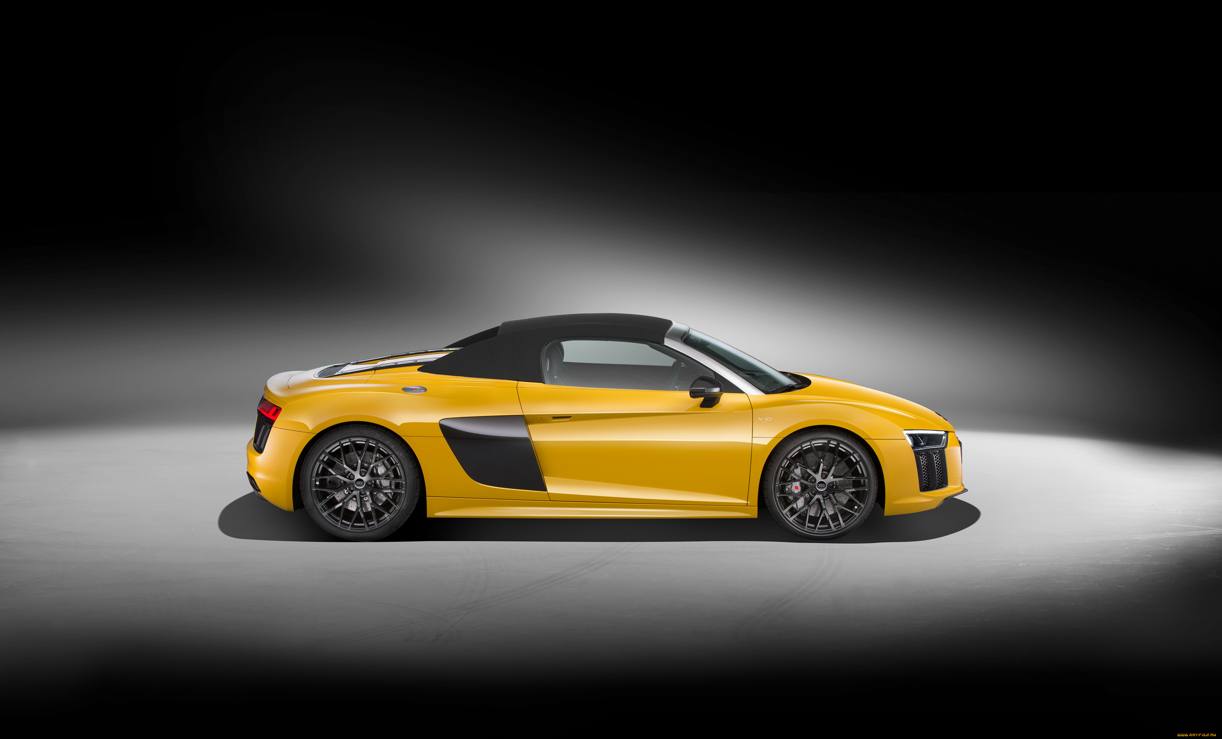 автомобили, audi, r8, spyder, v10, 2016г