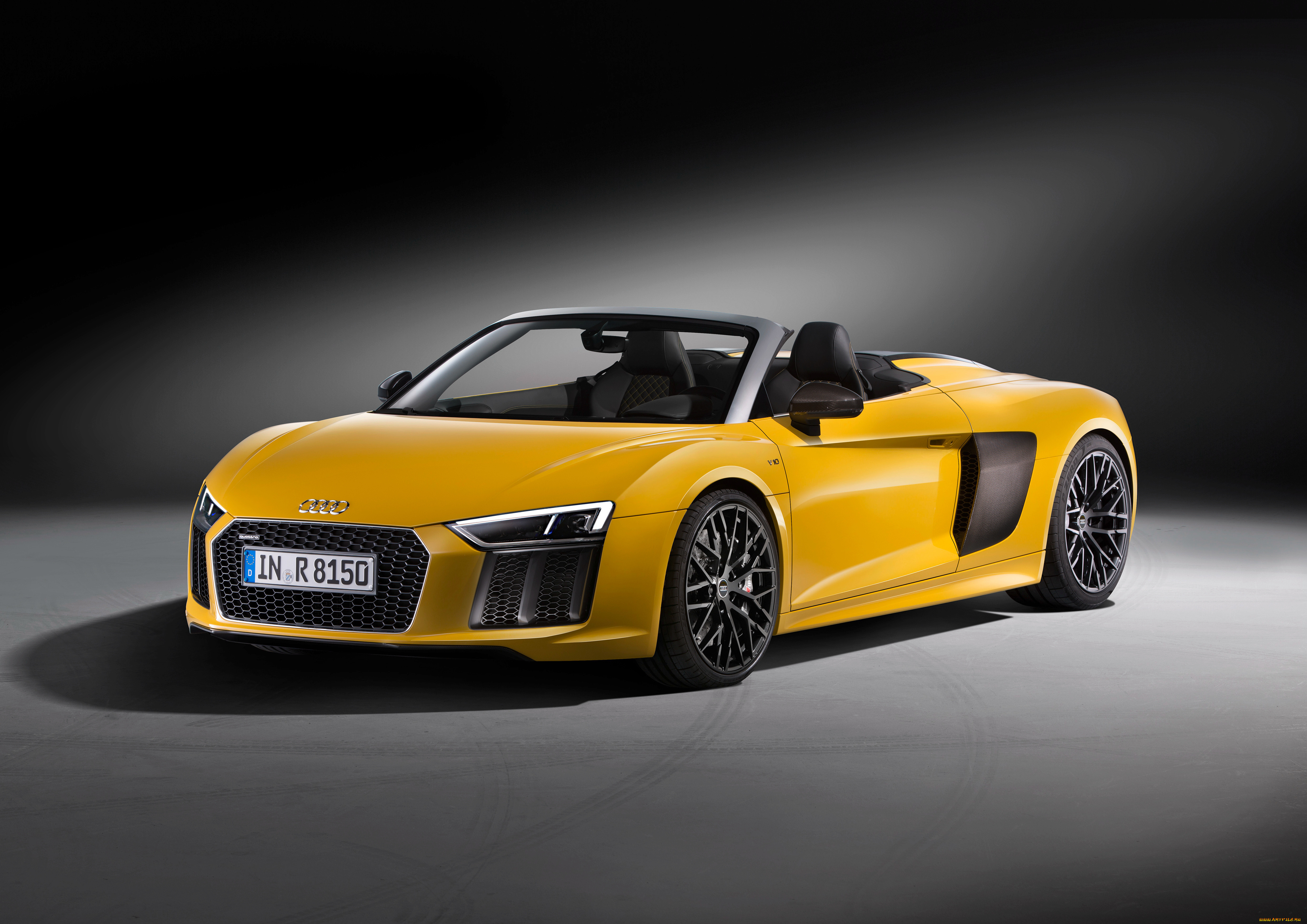 автомобили, audi, r8, spyder, v10, 2016г