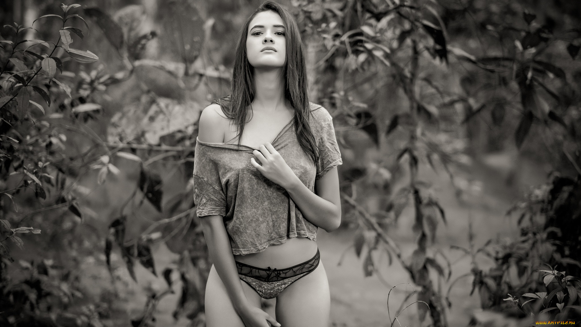 девушки, -unsort, , Черно-белые, обои, sara