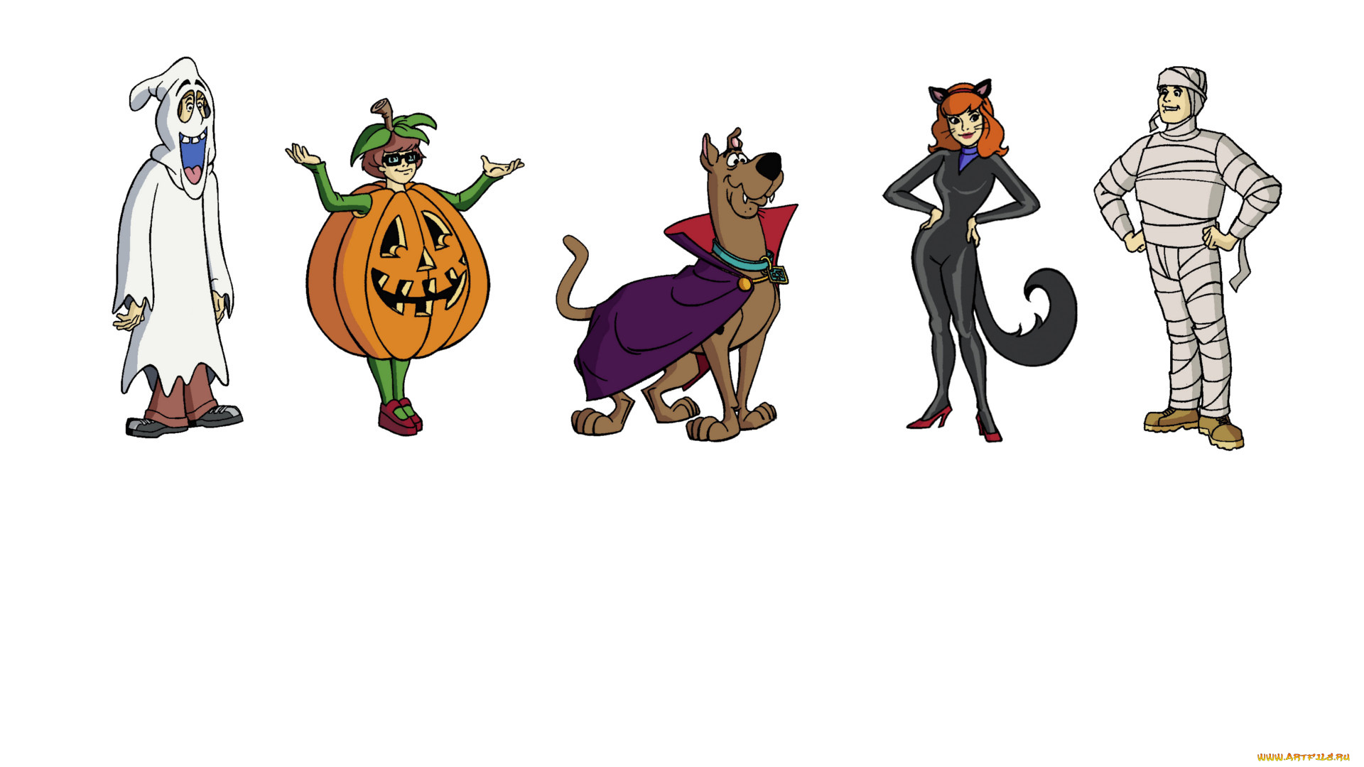 мультфильмы, scooby, doo, персонажи