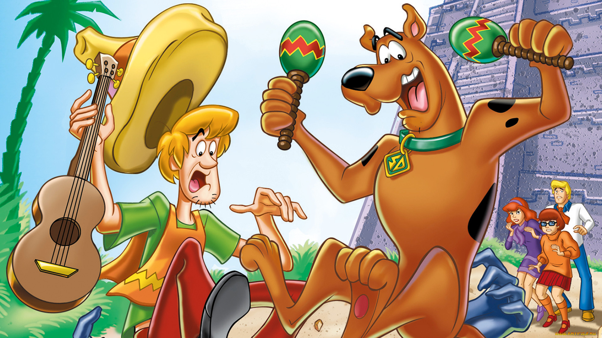 мультфильмы, scooby, doo, персонажи